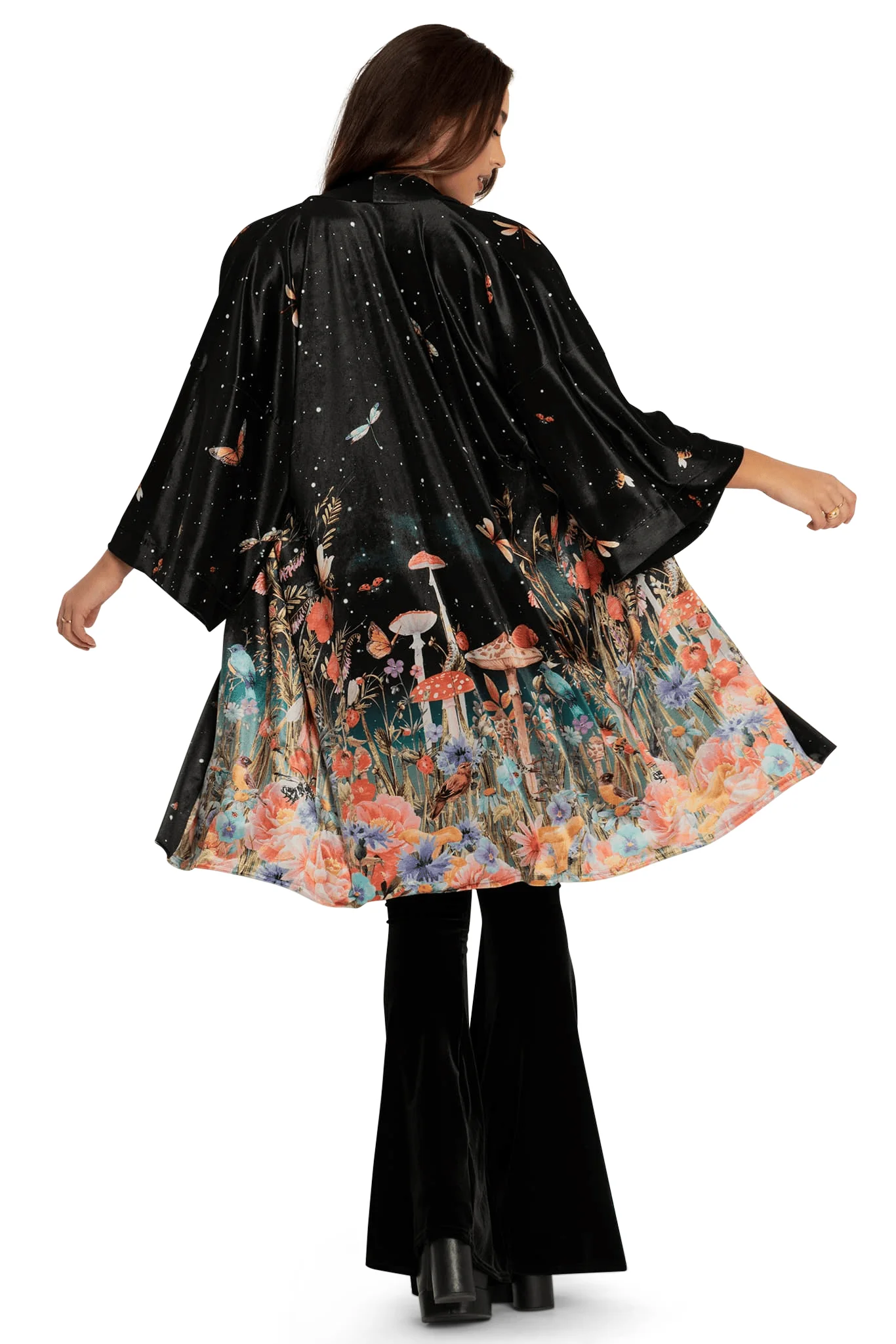 Fairytale Floral Velvet Robe - Image 6