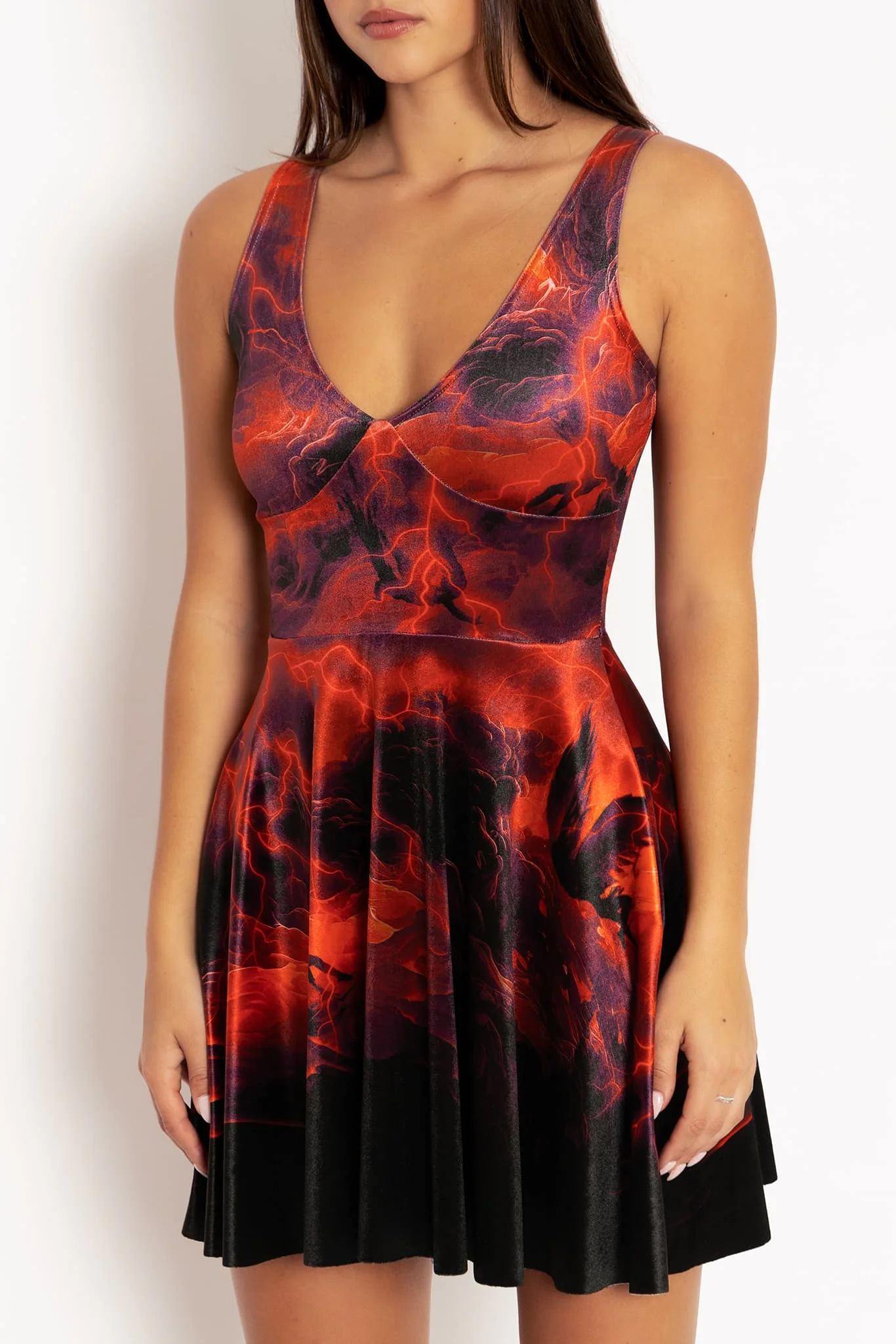 Falling Angels Velvet Marilyn Dress - Image 5