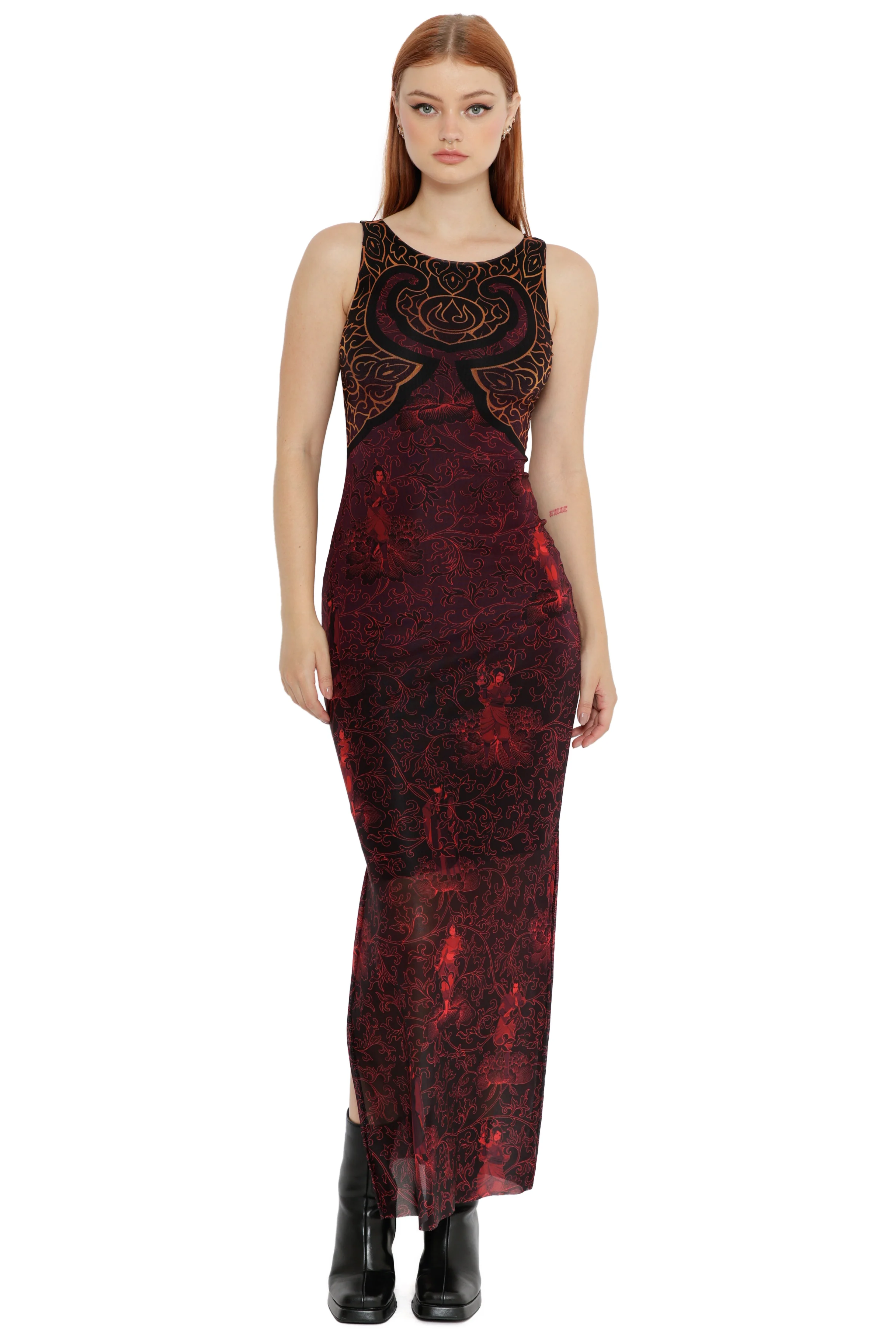 Fire Nation Trio Tank Column Maxi Dress - Image 3