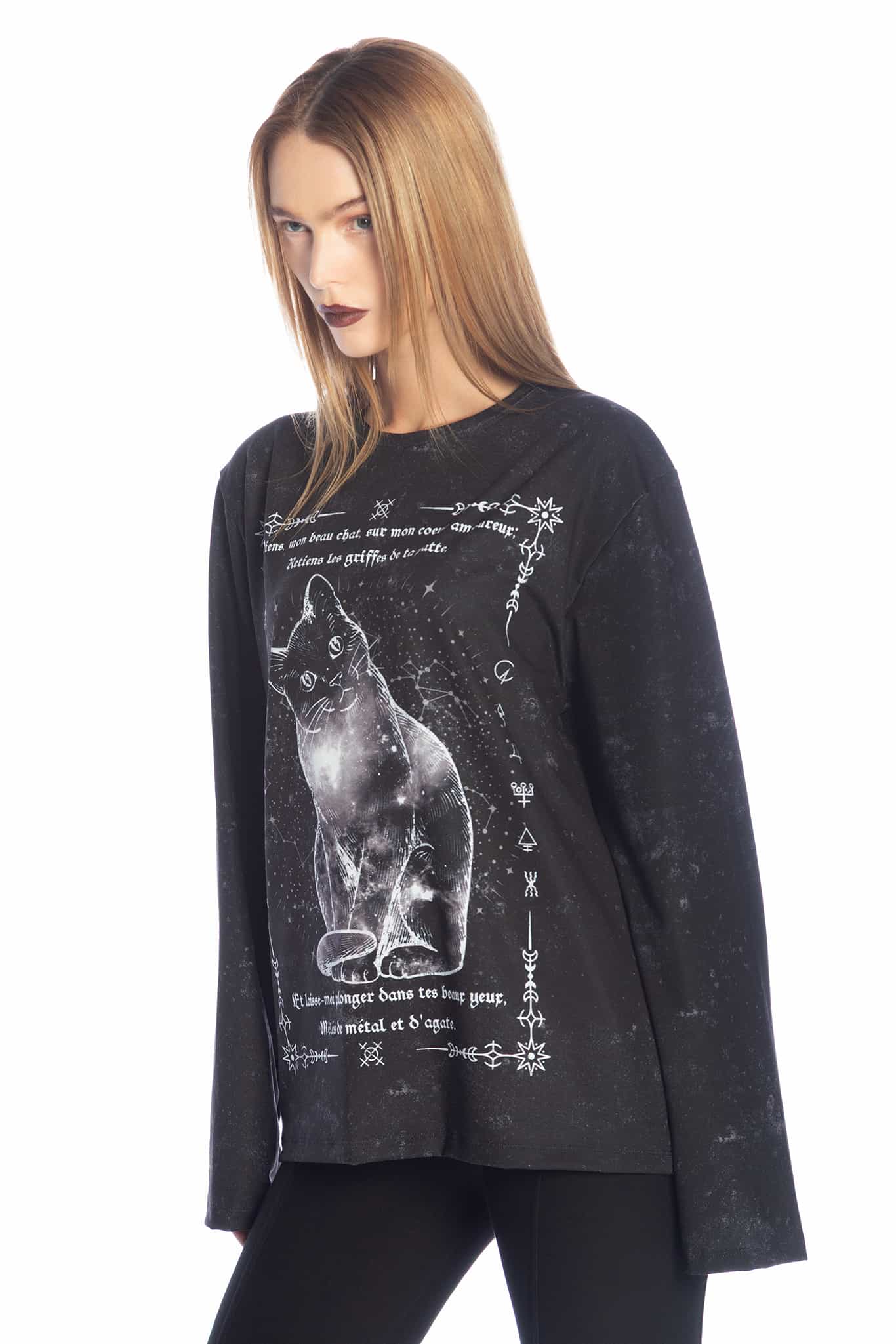 Fleurs of Evil Long Sleeve Oversized Boyfriend Tee - Image 5