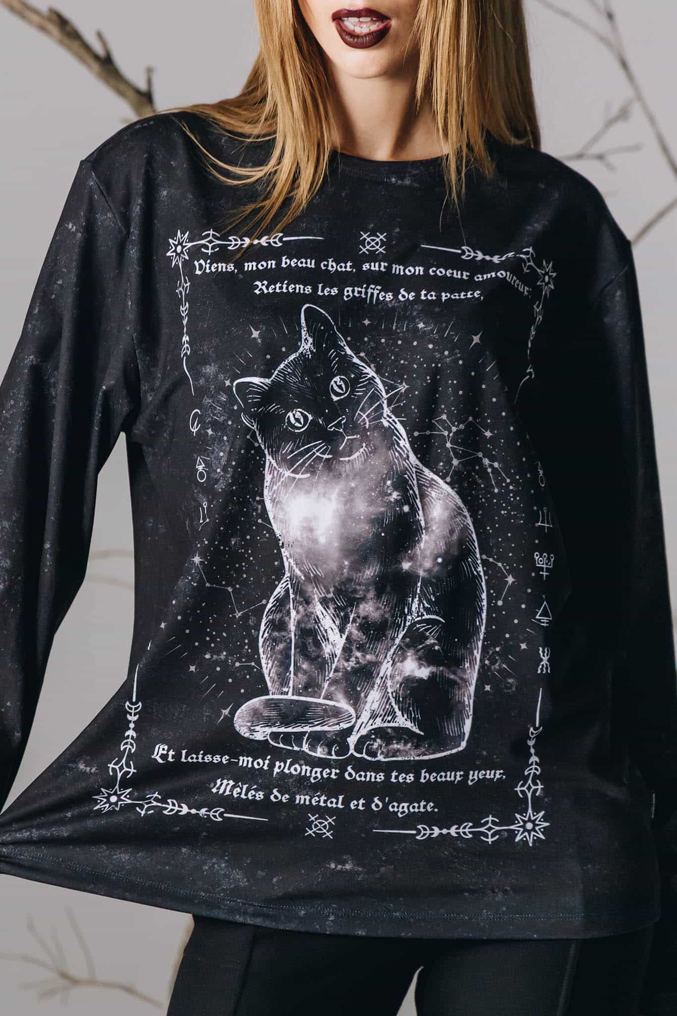 Fleurs of Evil Long Sleeve Oversized Boyfriend Tee - Image 6
