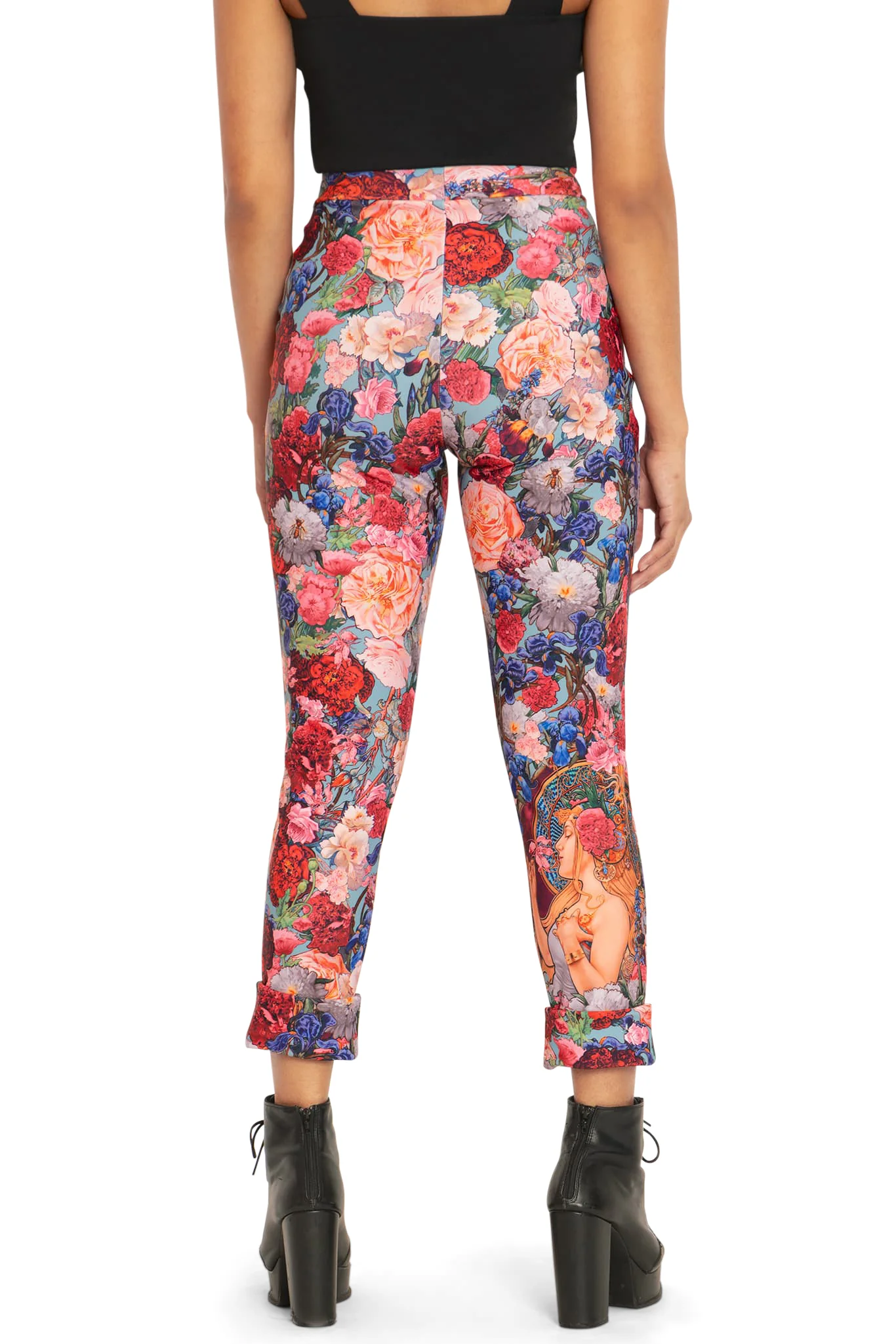 Fragrance Of Violets Cuffed Pants - Image 2