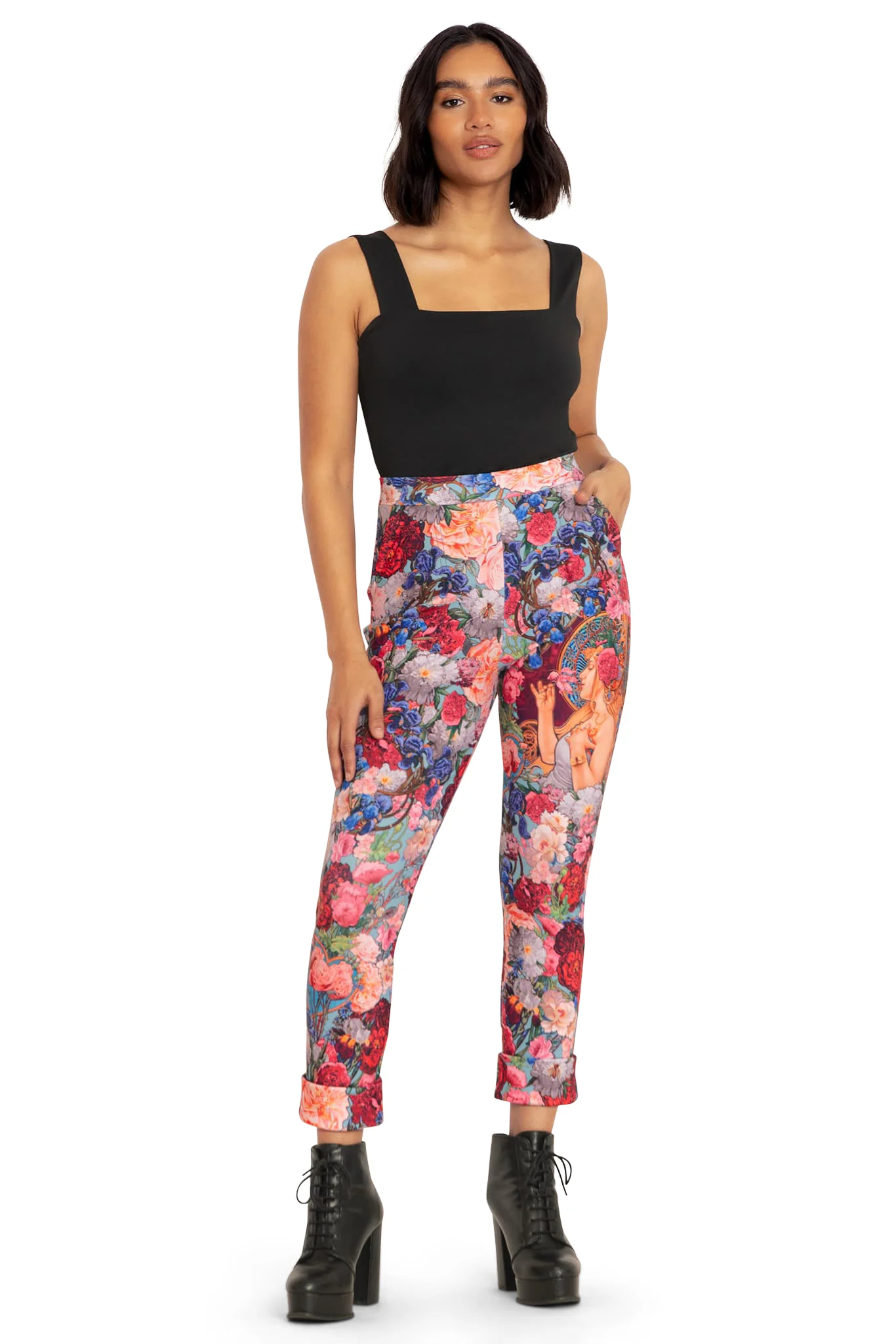 Fragrance Of Violets Cuffed Pants - Image 5
