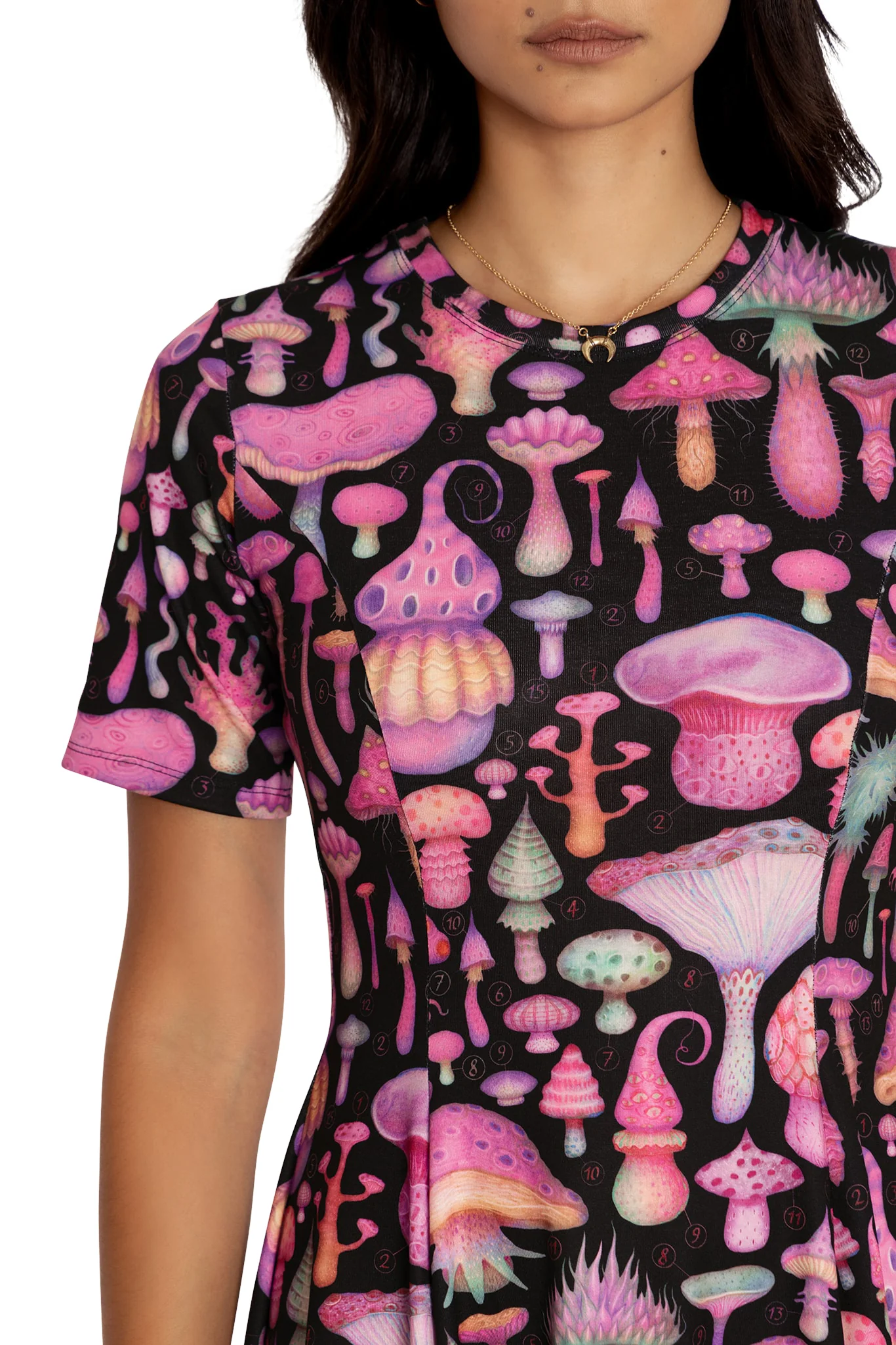 Fungirl Black Longline Evil Tee Dress - Image 4