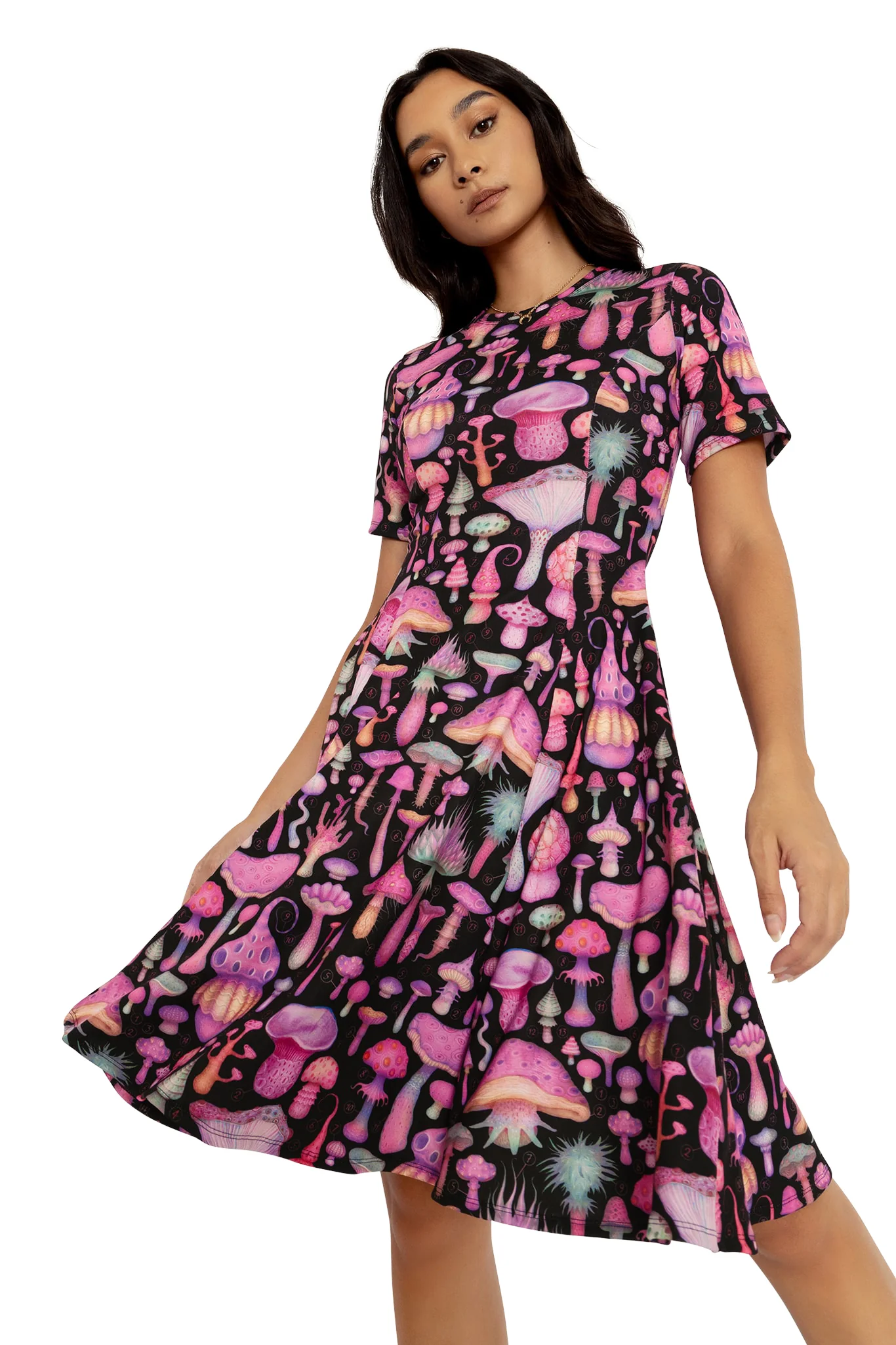 Fungirl Black Longline Evil Tee Dress - Image 6