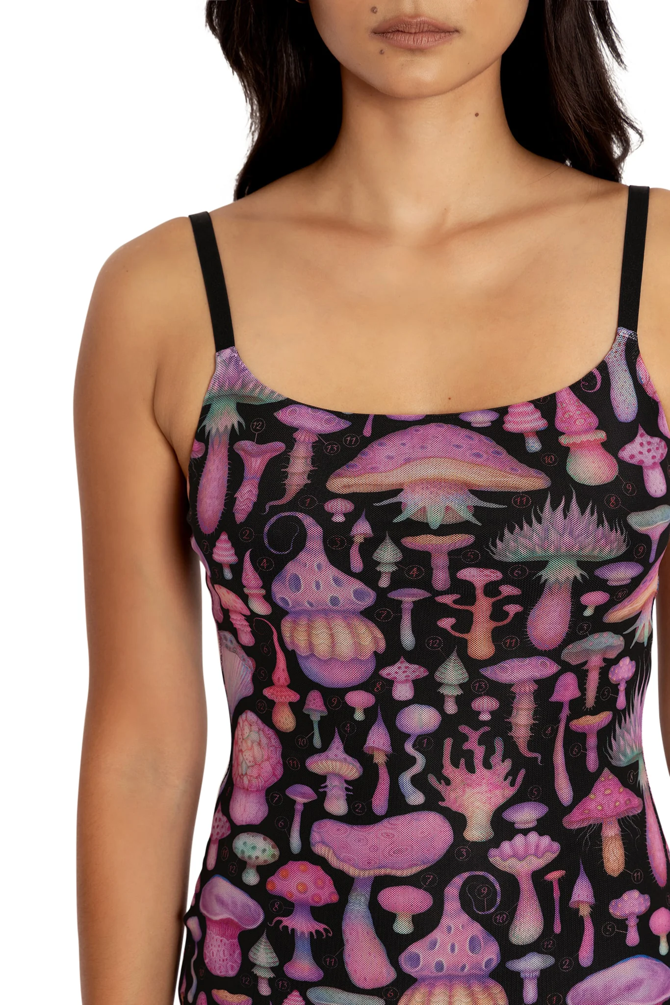 Fungirl Black Sheer Bodycon Slip Dress - Image 4