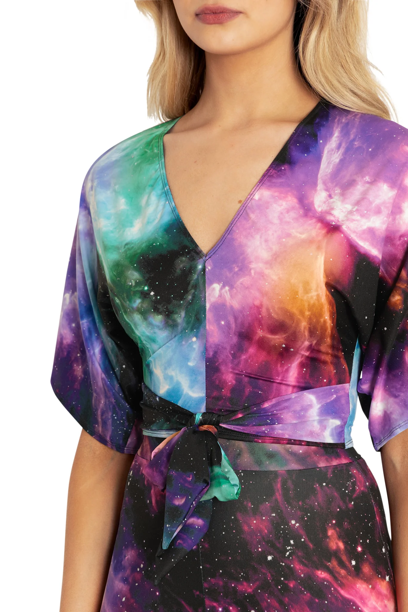 Galaxy Butterfly Kimono Tie Top - Image 3