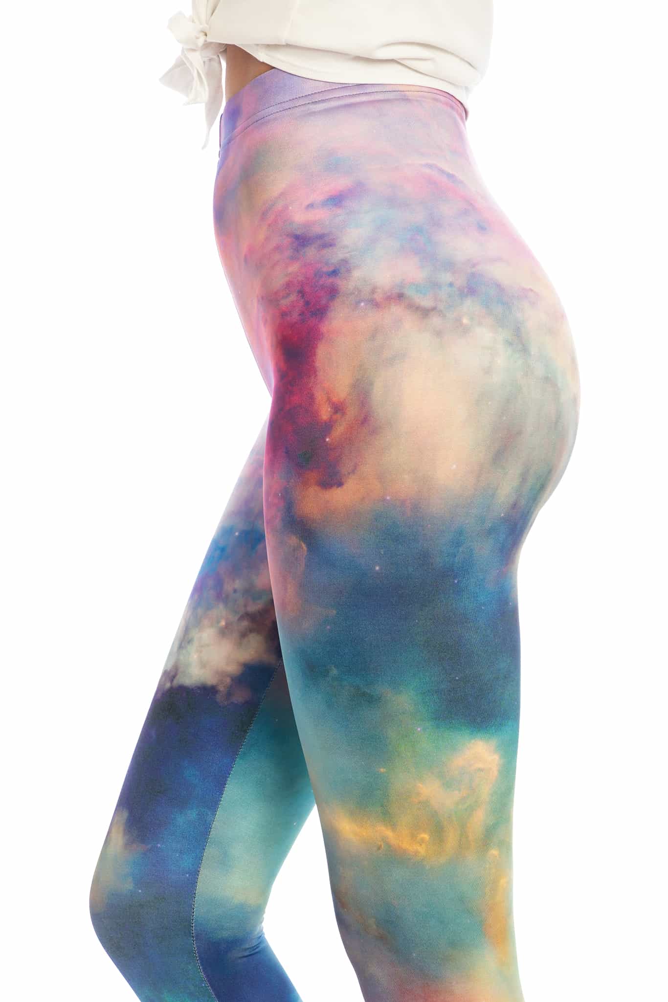Galaxy Lagoon High Waisted Leggings - Image 4
