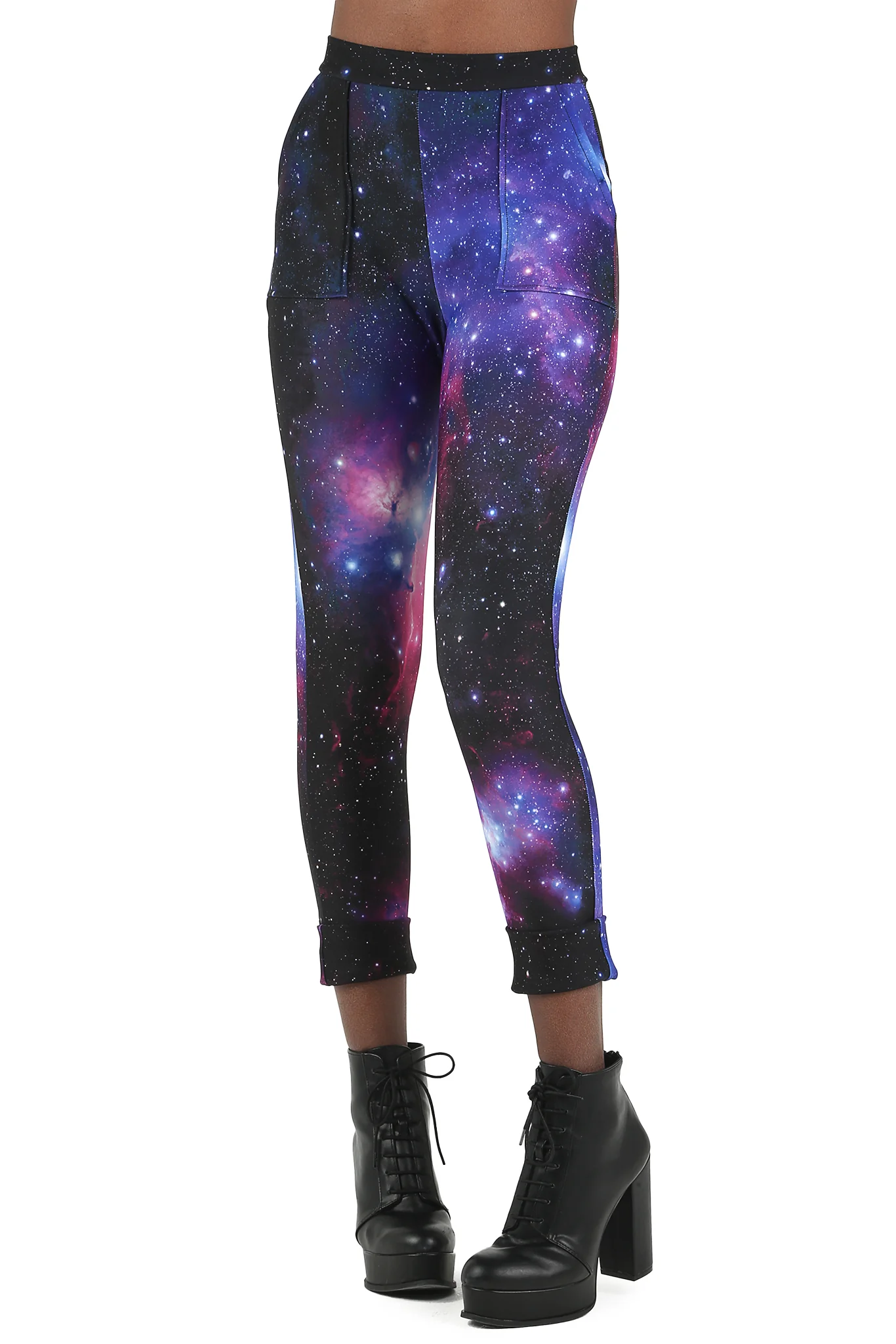 Galaxy Purple Cuffed Pants - Image 4