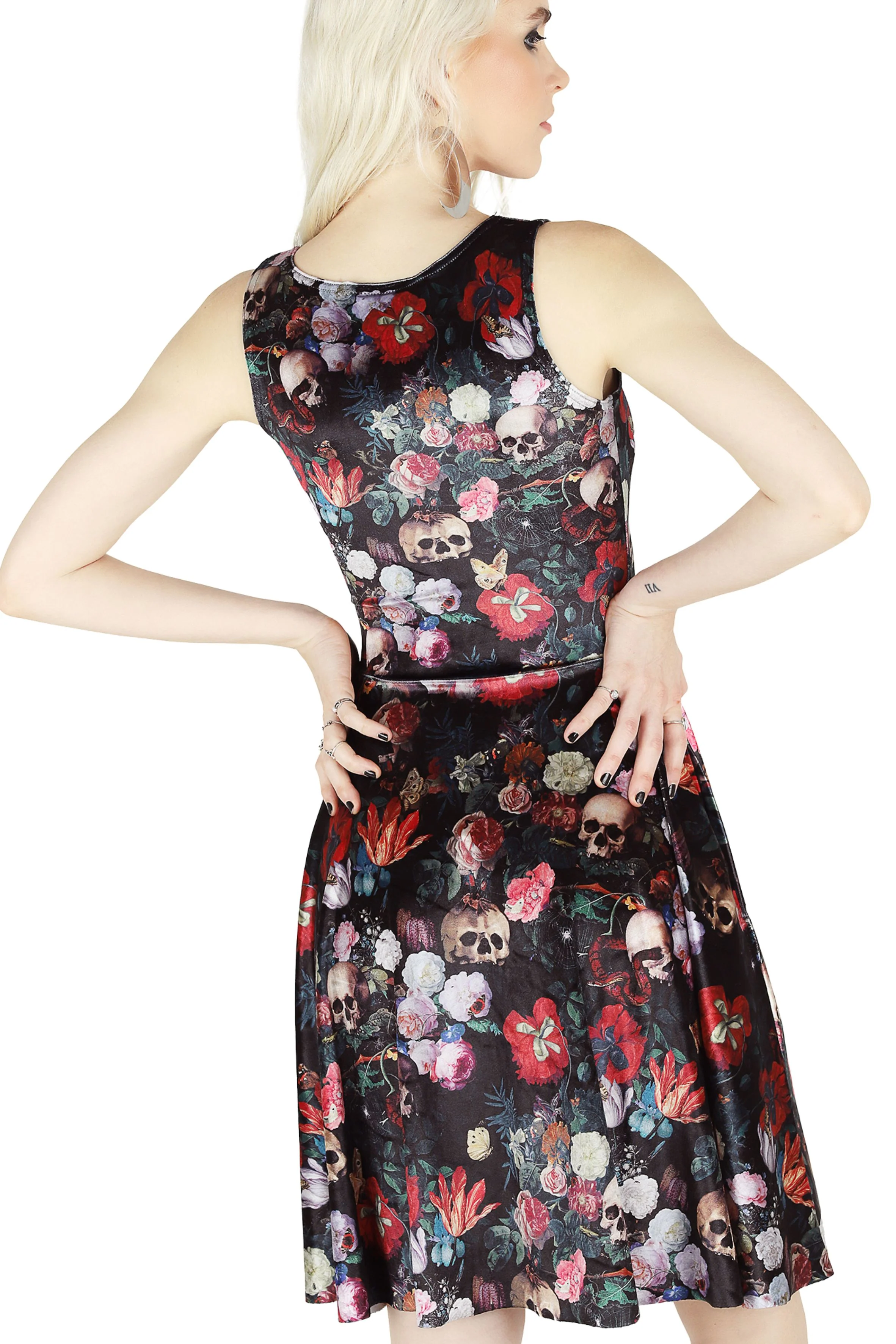 Garden Of The Ancient Dead Velvet Princess Longline Dress - Image 2