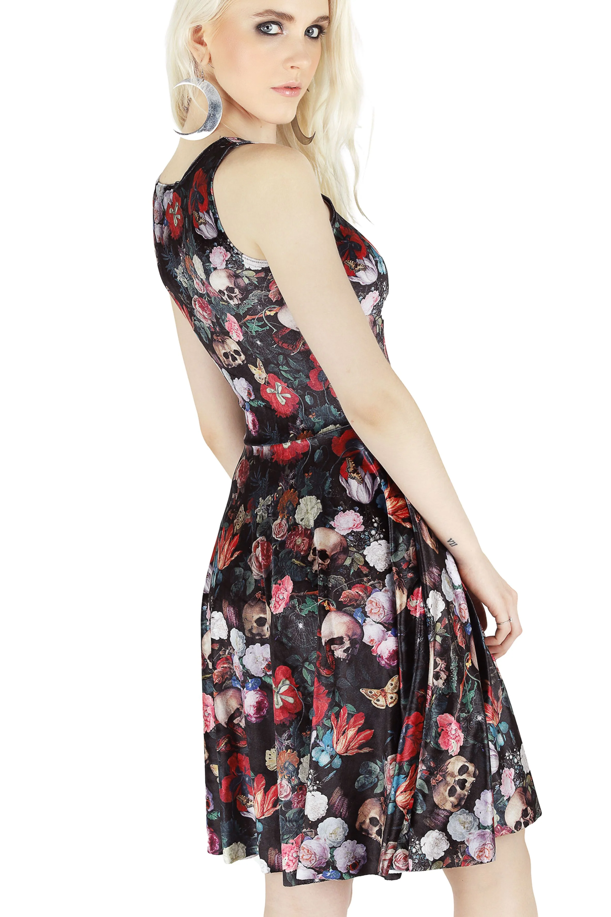 Garden Of The Ancient Dead Velvet Princess Longline Dress - Image 3