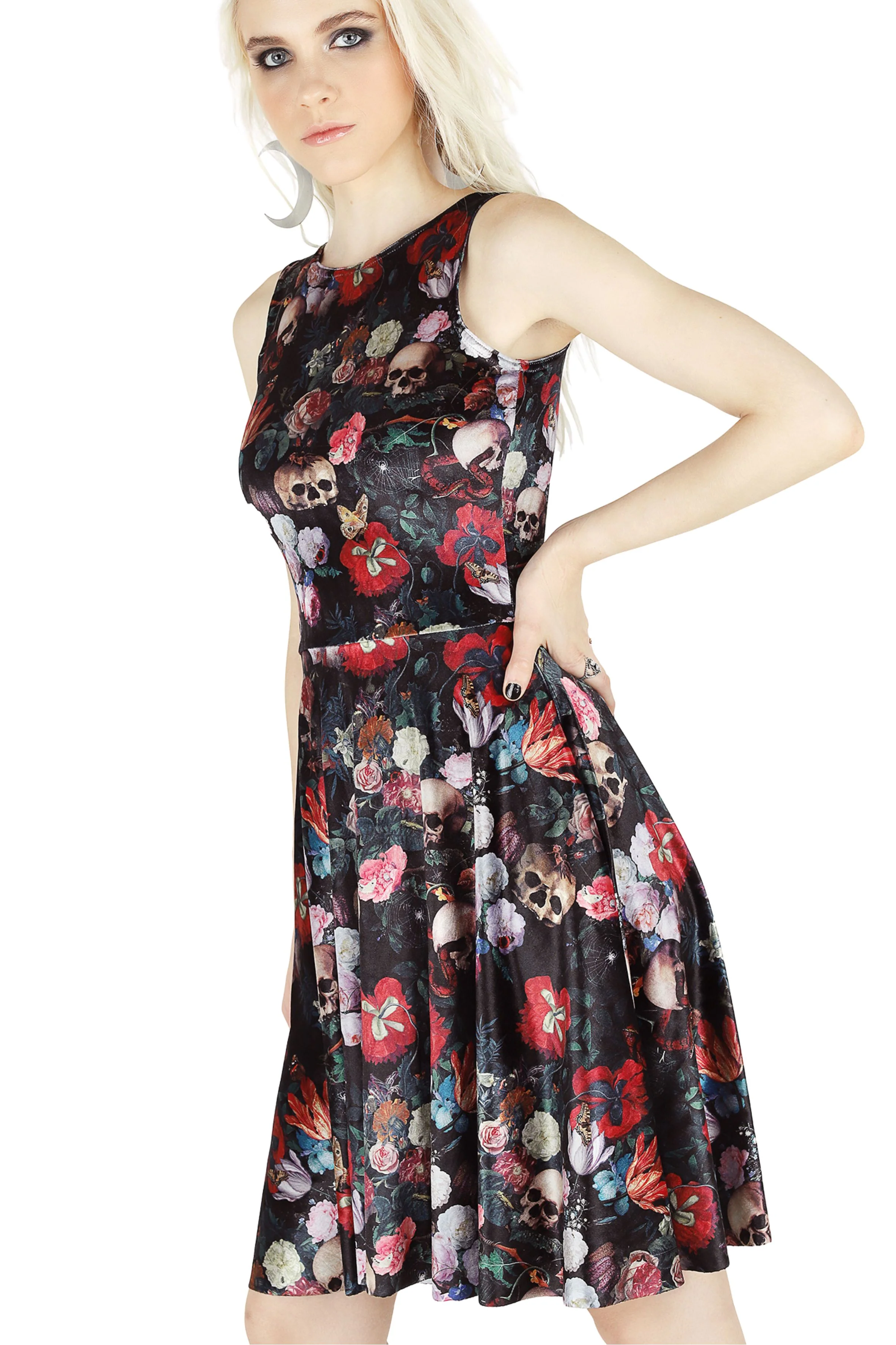 Garden Of The Ancient Dead Velvet Princess Longline Dress - Image 4