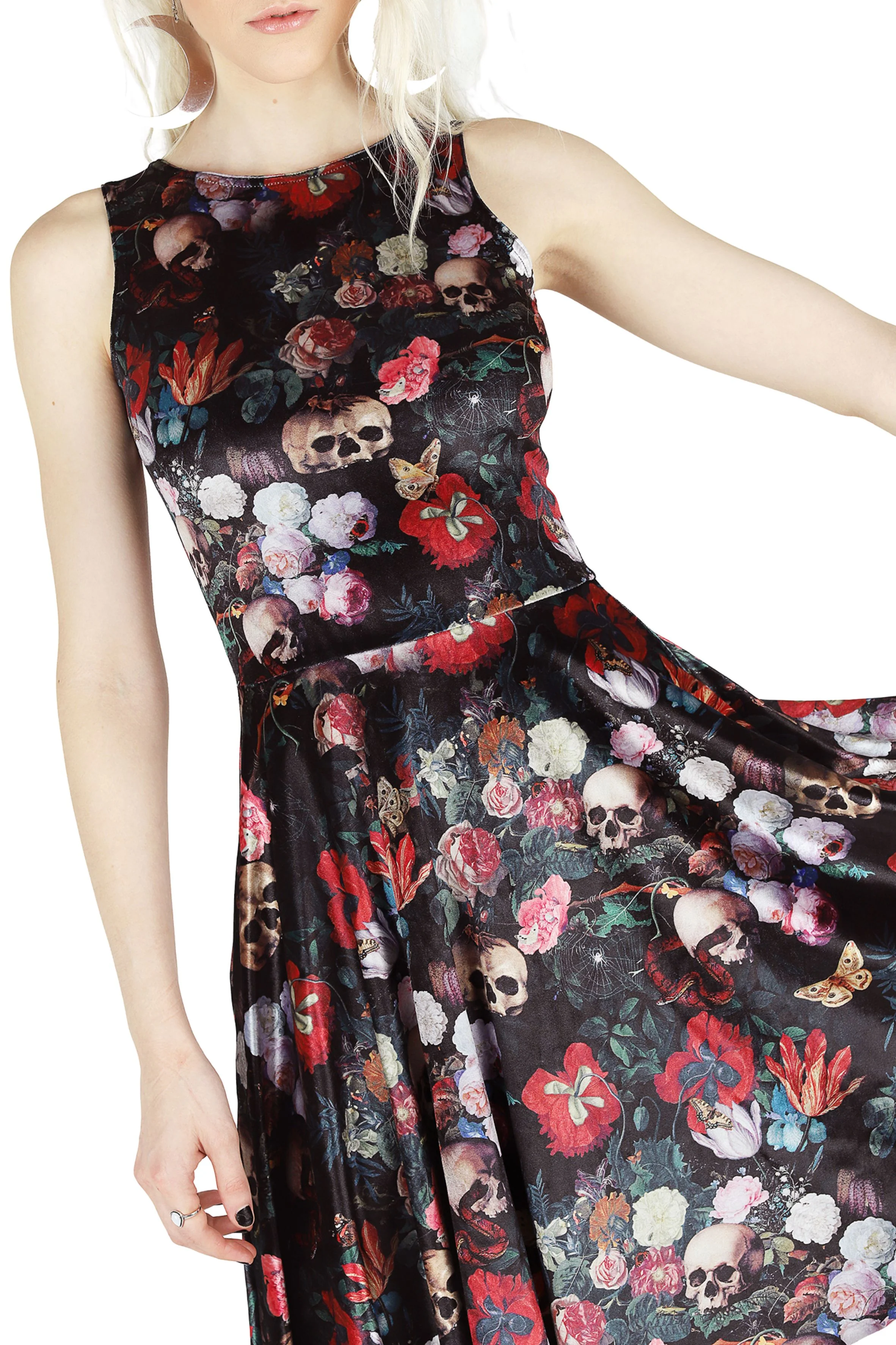Garden Of The Ancient Dead Velvet Princess Longline Dress - Image 6