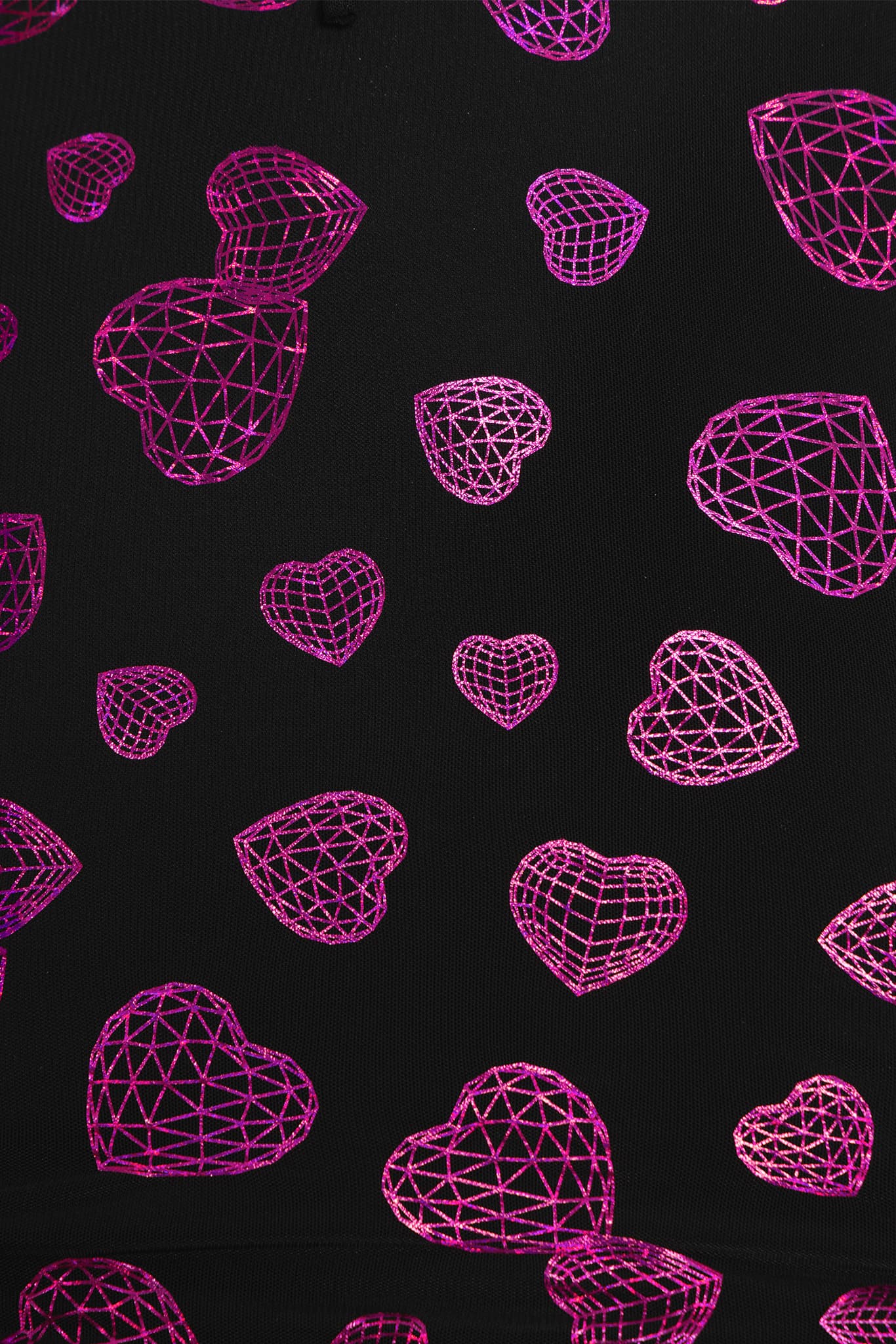 Geodesic Hearts Puff Sleeve Miami Dress - Image 4