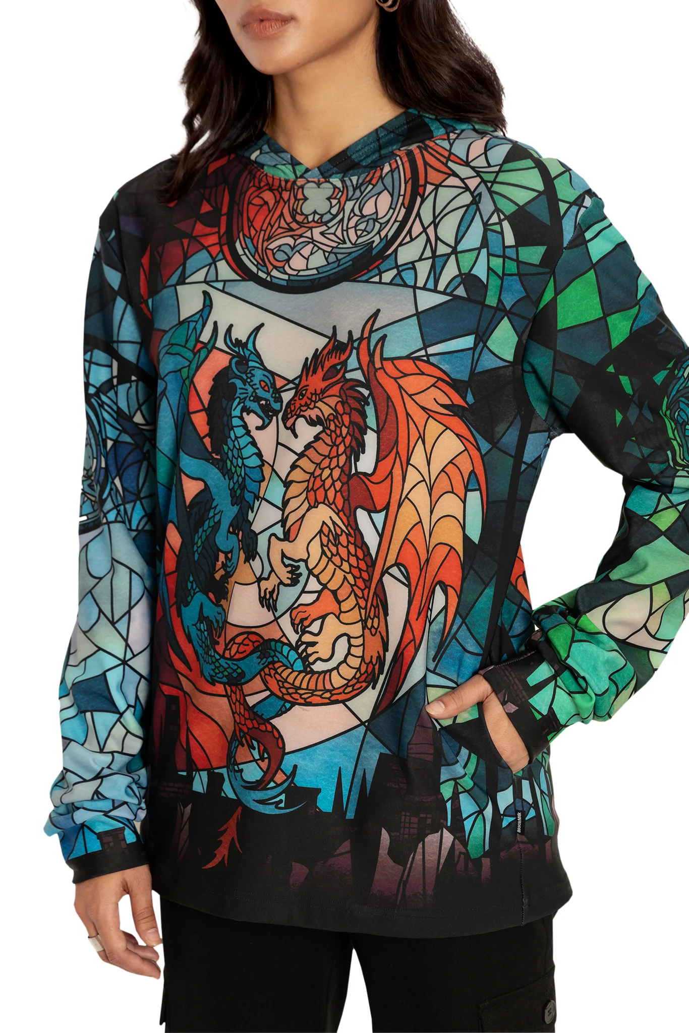 Glass Dragons Hoodie Sweater - Image 3
