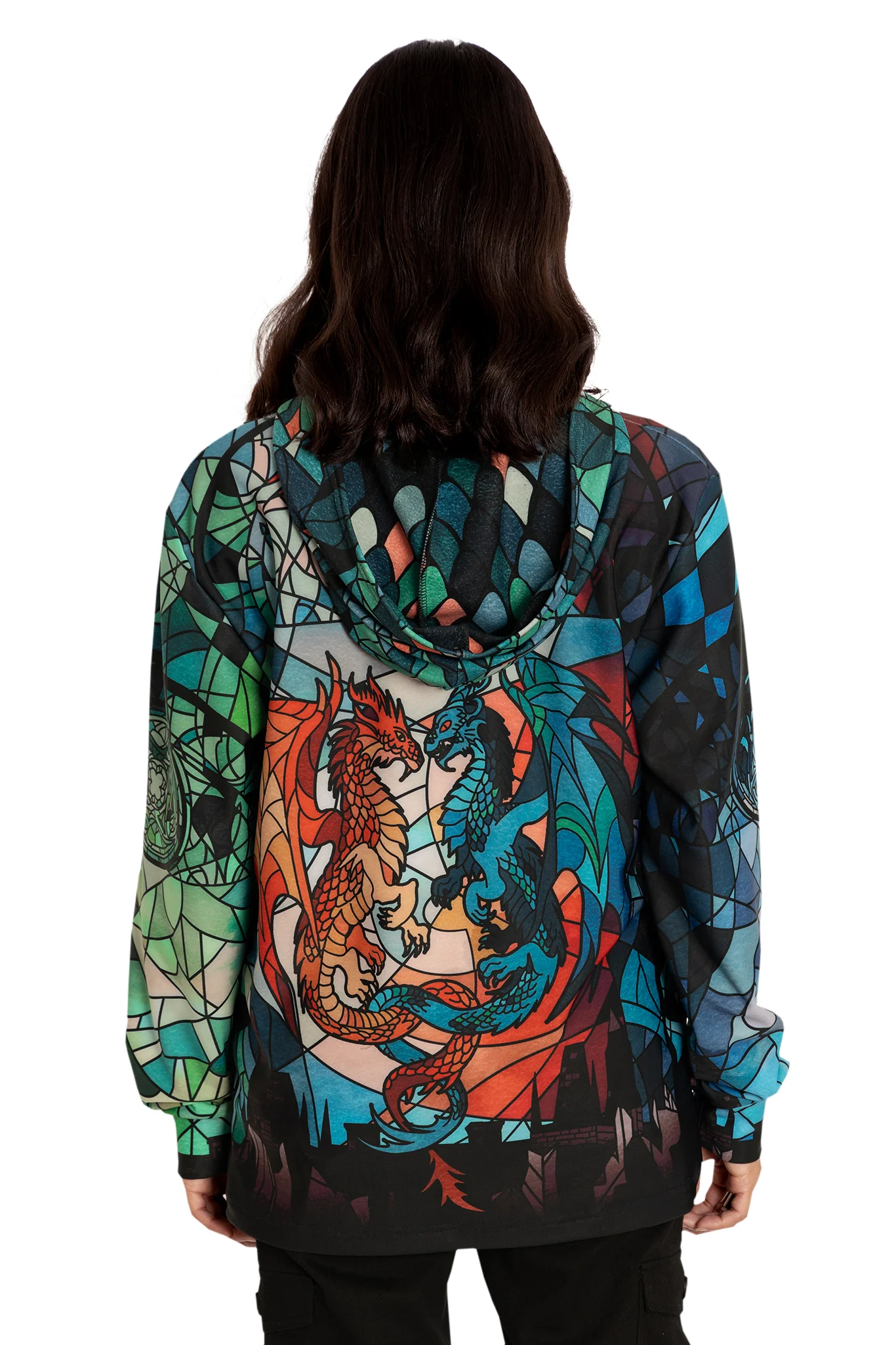 Glass Dragons Hoodie Sweater - Image 6