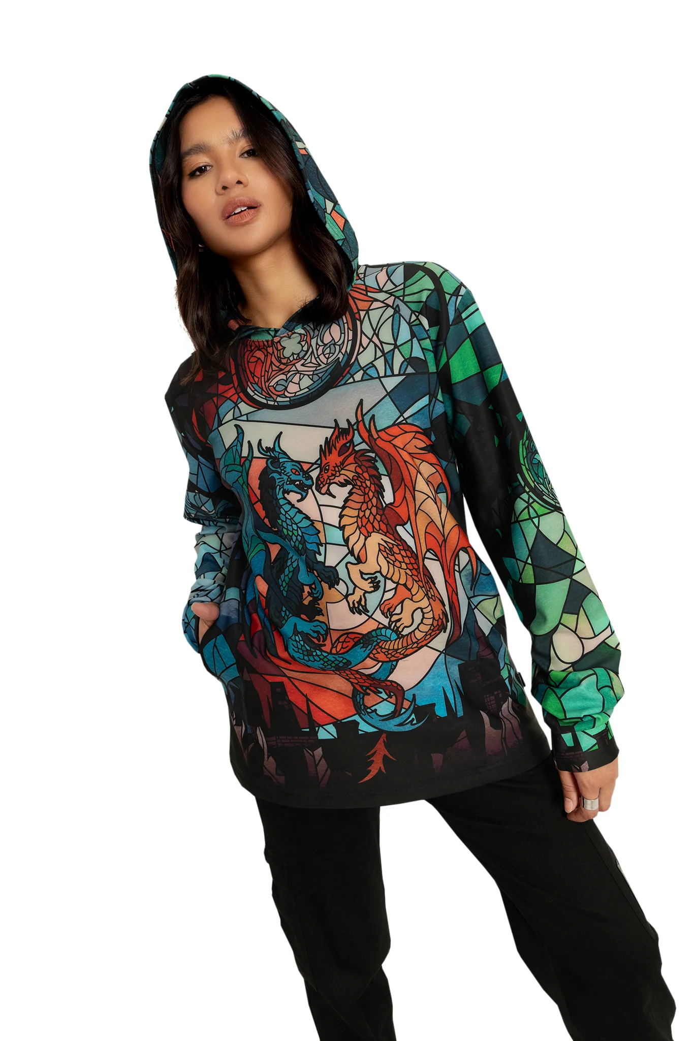Glass Dragons Hoodie Sweater - Image 7