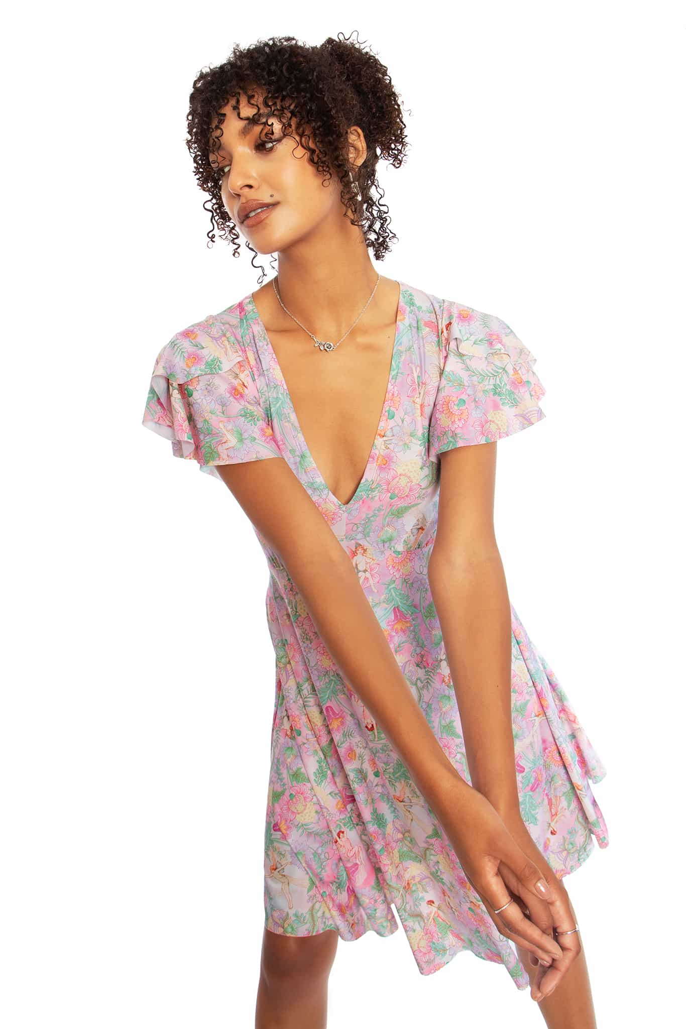 Goble Fairies Tulip Sleeve Longline Dress - Image 10