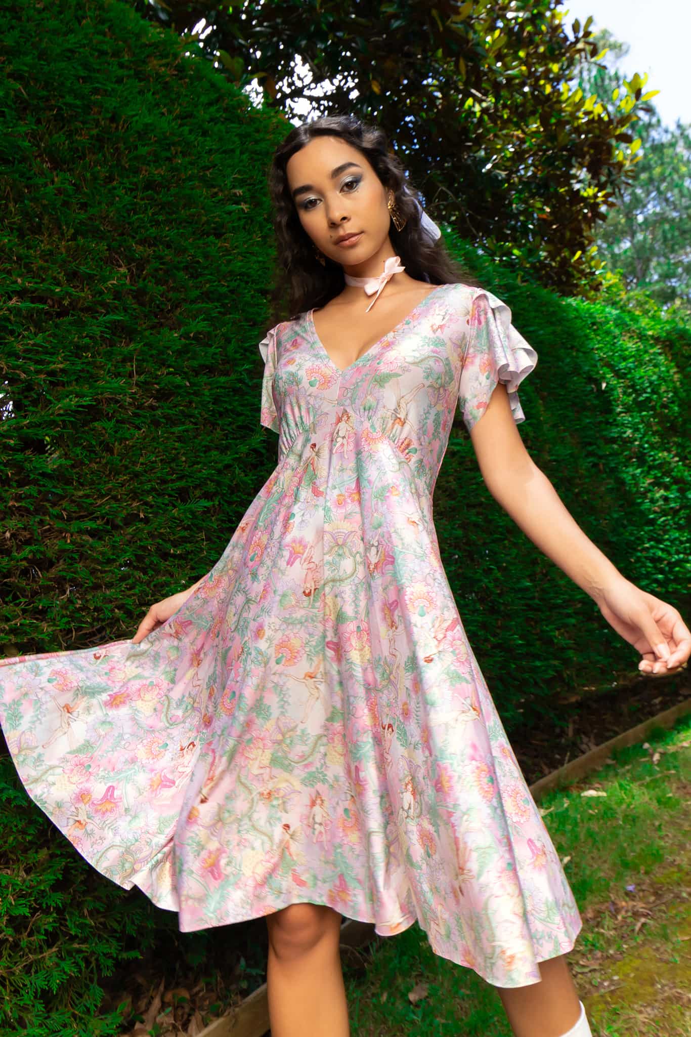 Goble Fairies Tulip Sleeve Longline Dress - Image 7