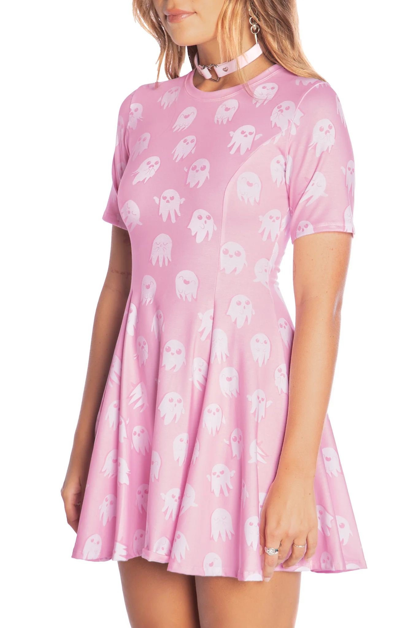 Good Spirits Pink Evil Tee Dress - Image 3