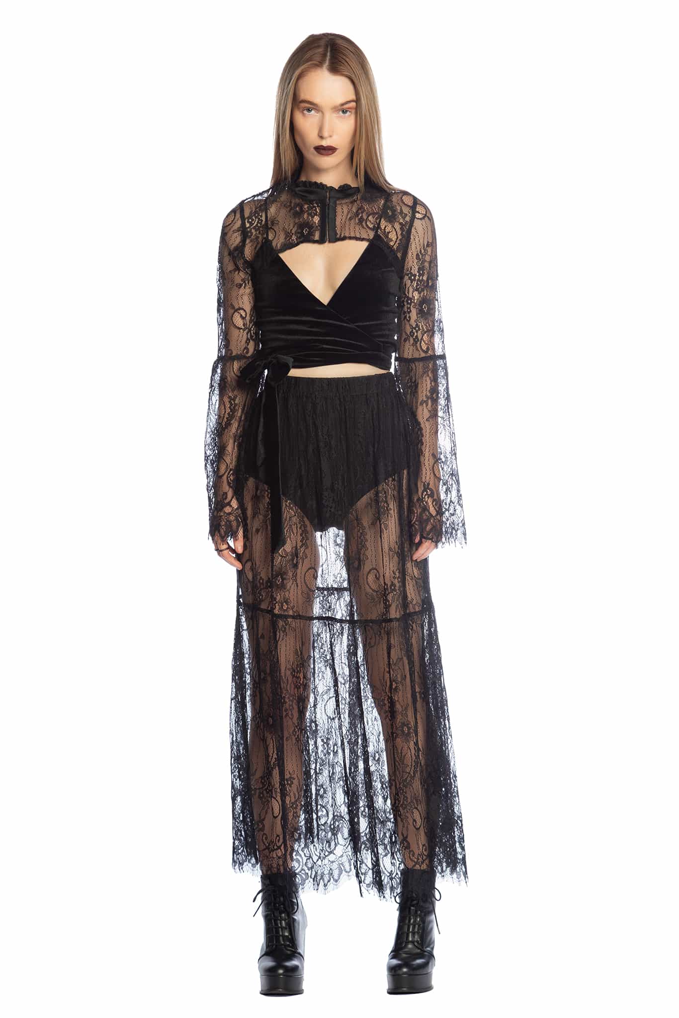 Gossamer Lace Maxi Skirt - Image 6