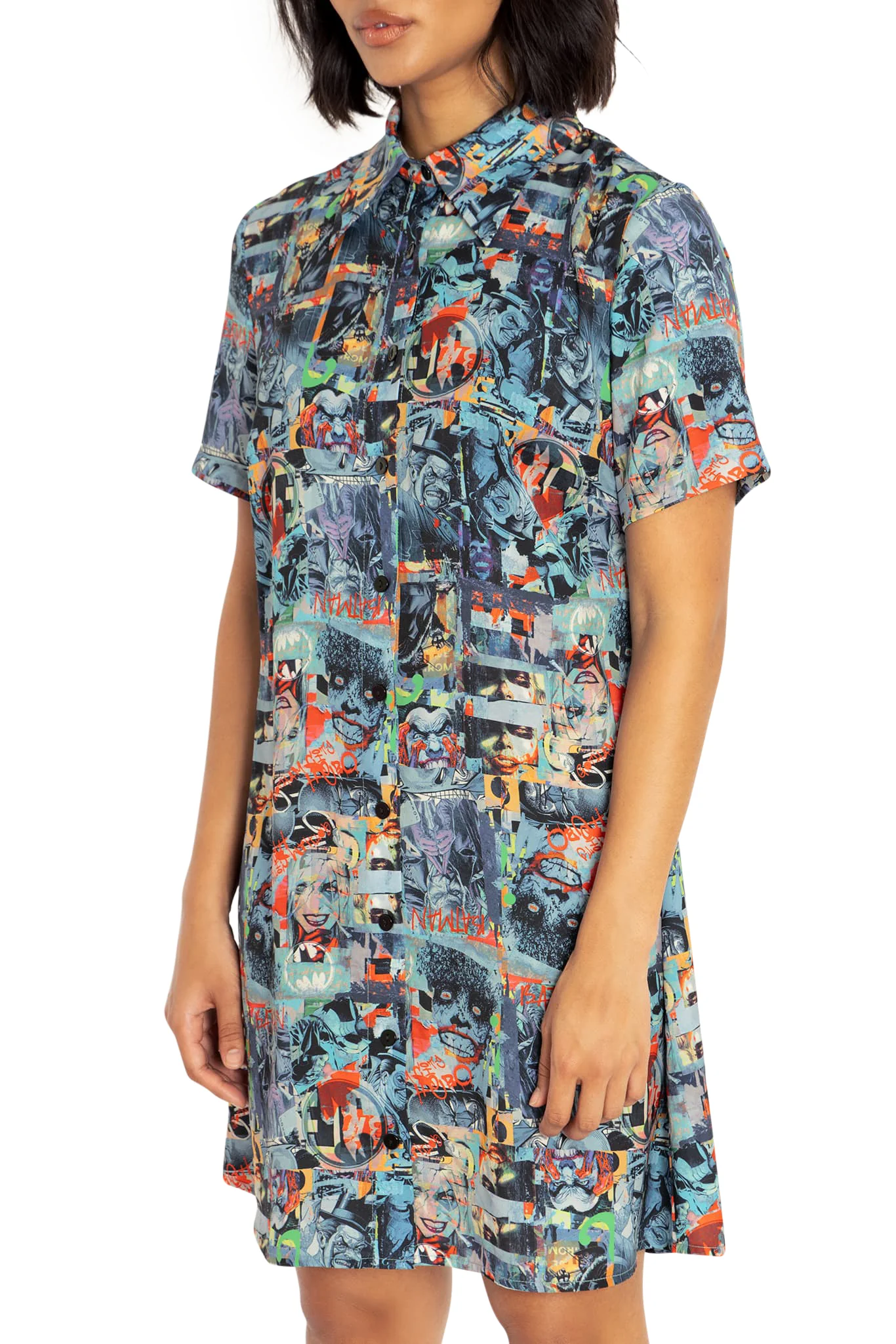 Gotham Villains Button Up Shirt Dress - Image 3