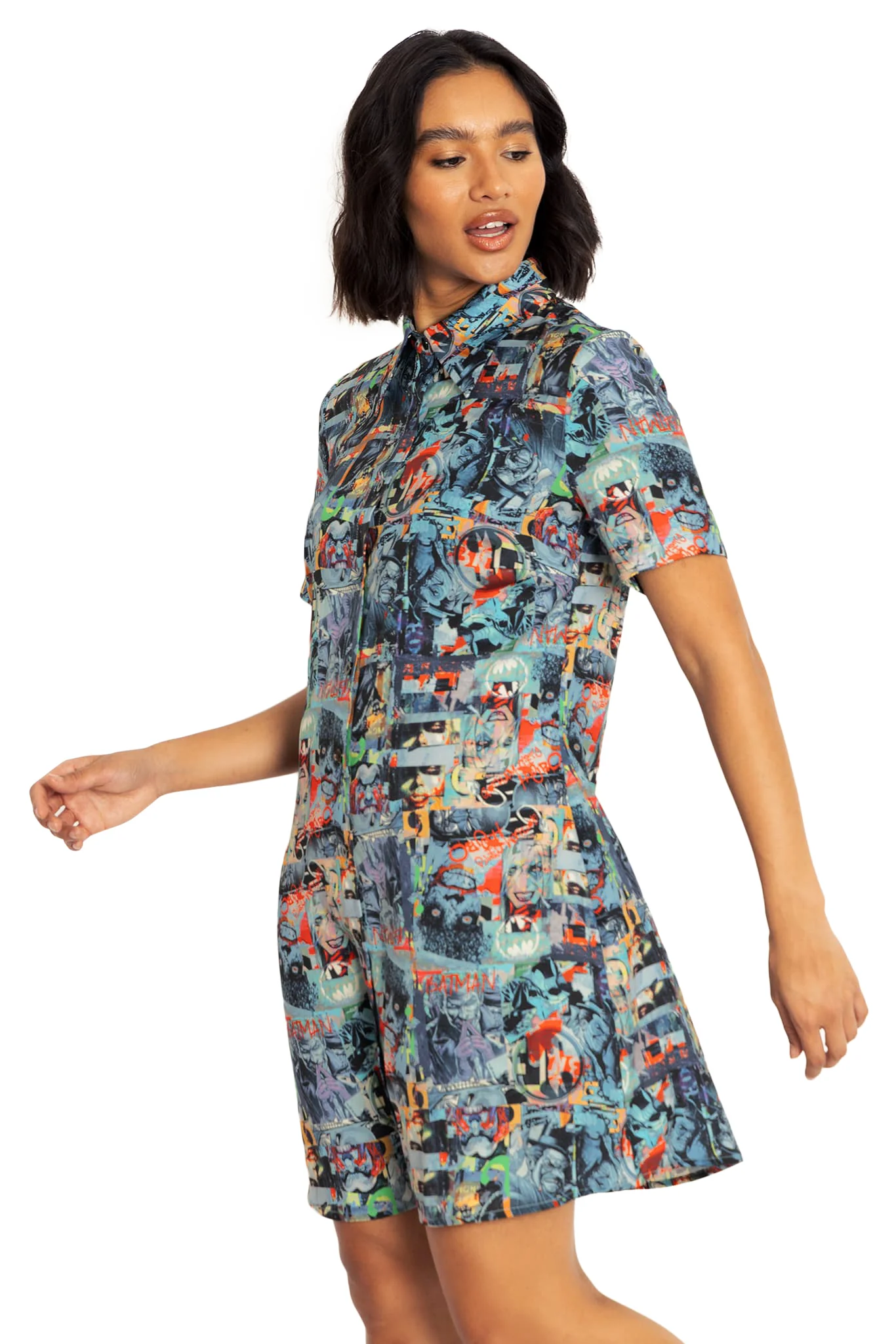 Gotham Villains Button Up Shirt Dress - Image 5