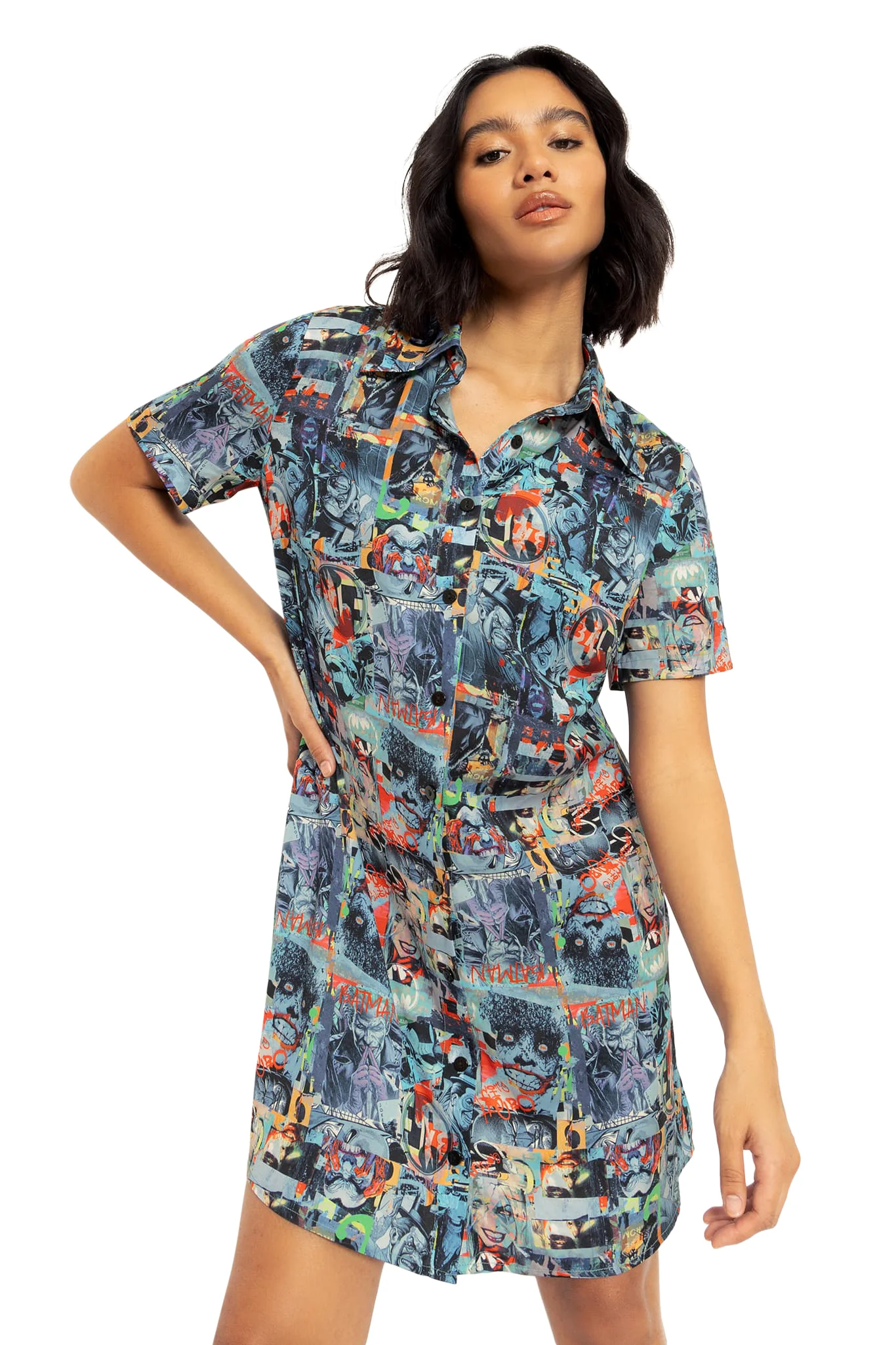 Gotham Villains Button Up Shirt Dress - Image 6