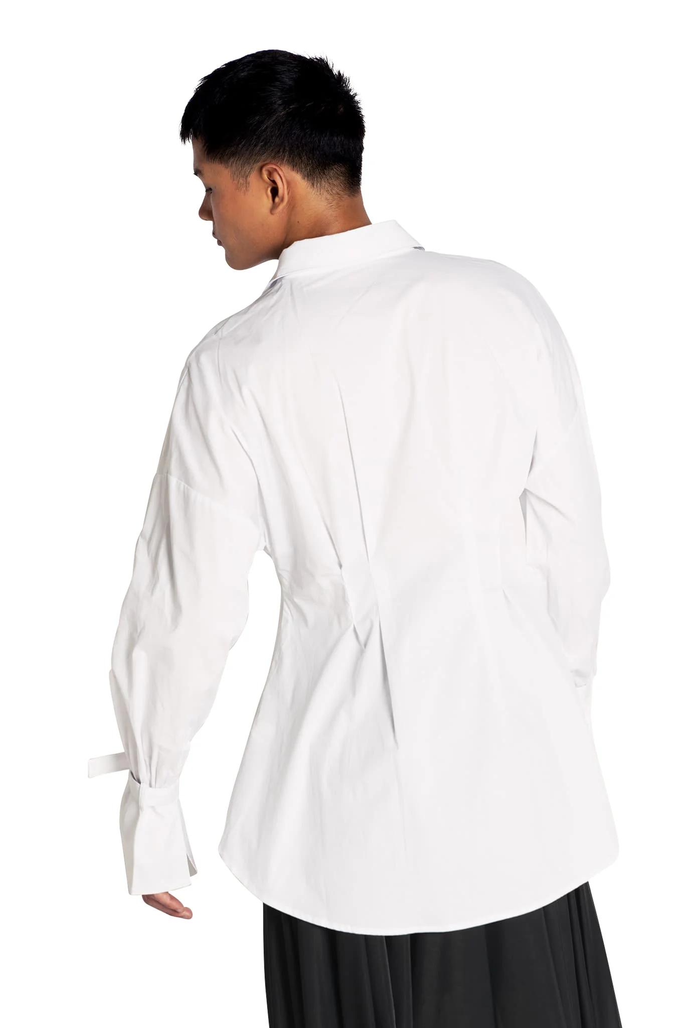 Gothic Romance Cinched Waist Button Up Shirt - Image 7