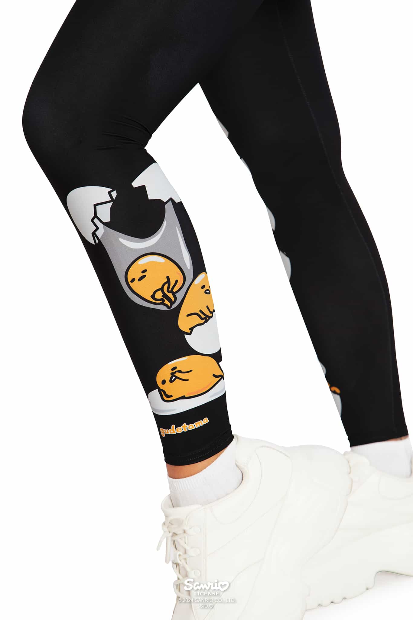 Gudetama Stacks On High Waisted Matte Finish Leggings - Image 5