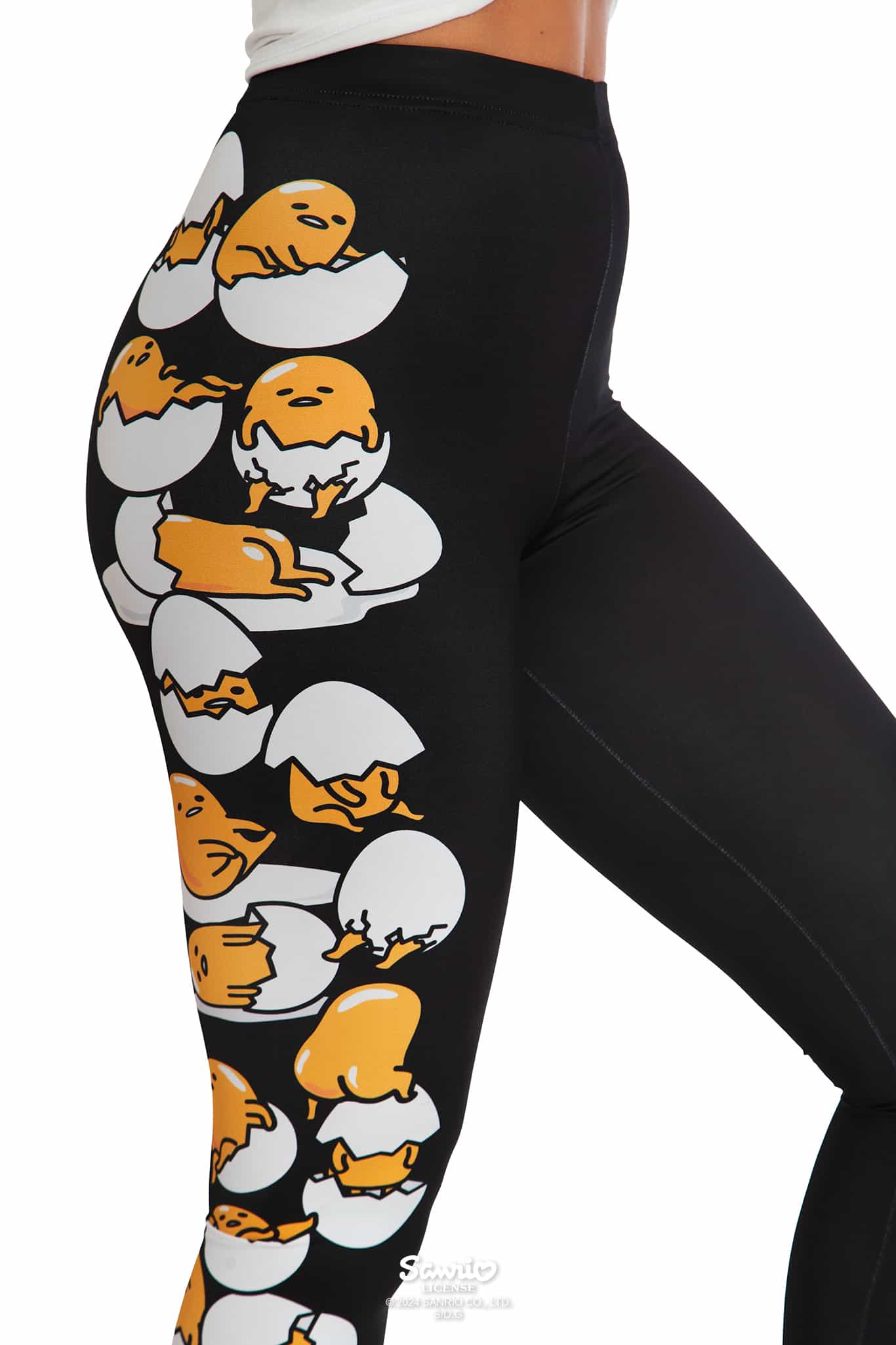 Gudetama Stacks On High Waisted Matte Finish Leggings - Image 6