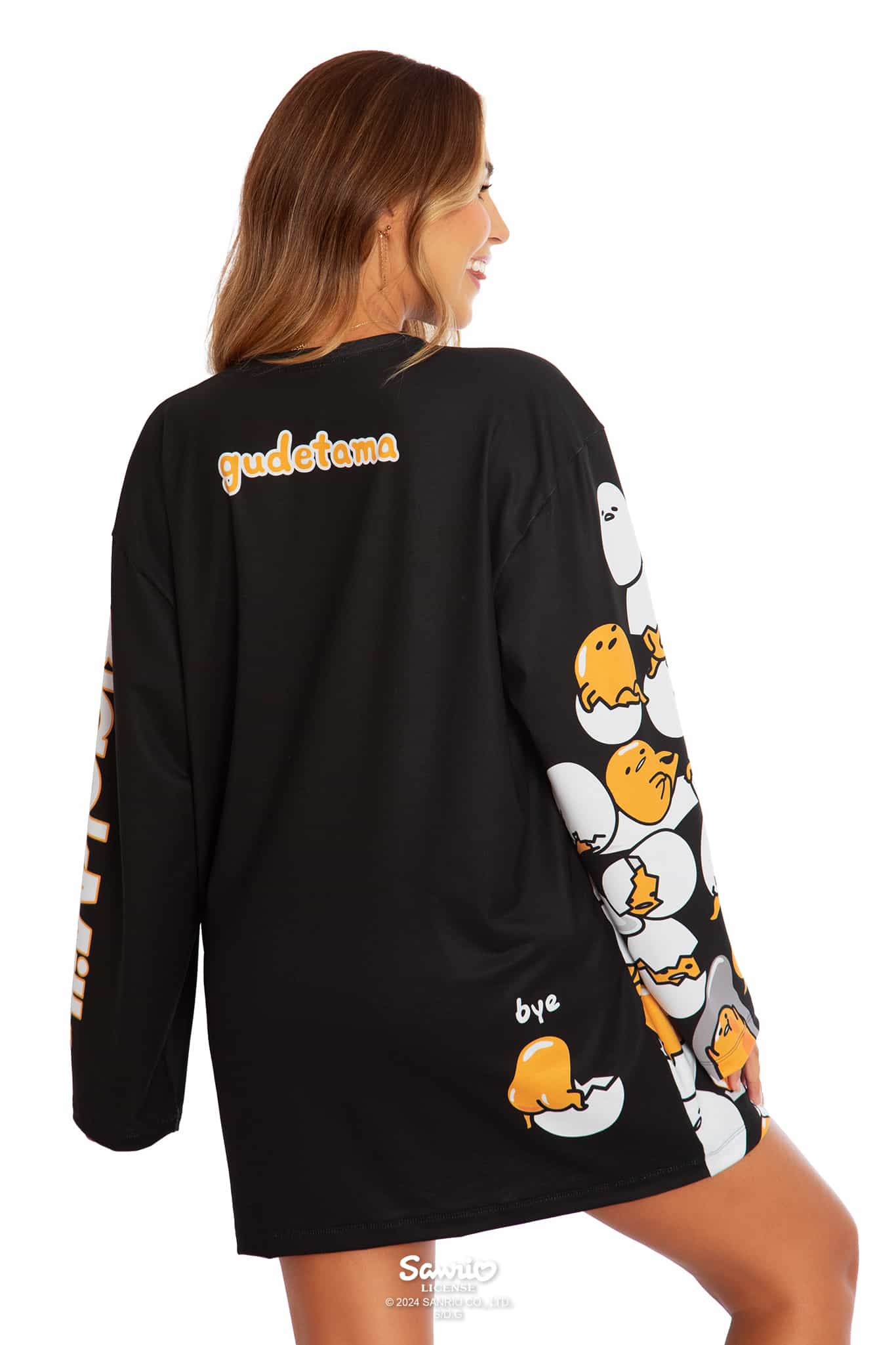 Gudetama Stacks On Long Sleeve Big Tee - Image 2