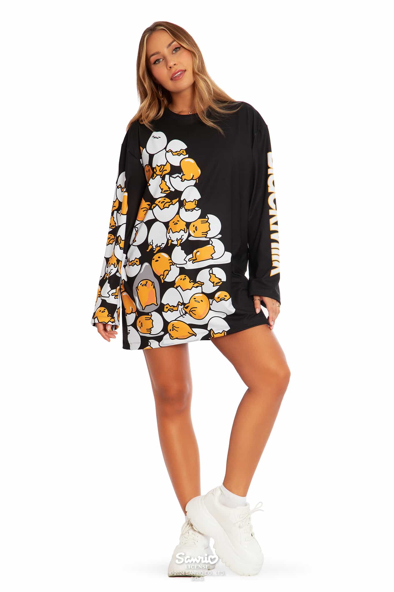 Gudetama Stacks On Long Sleeve Big Tee - Image 6