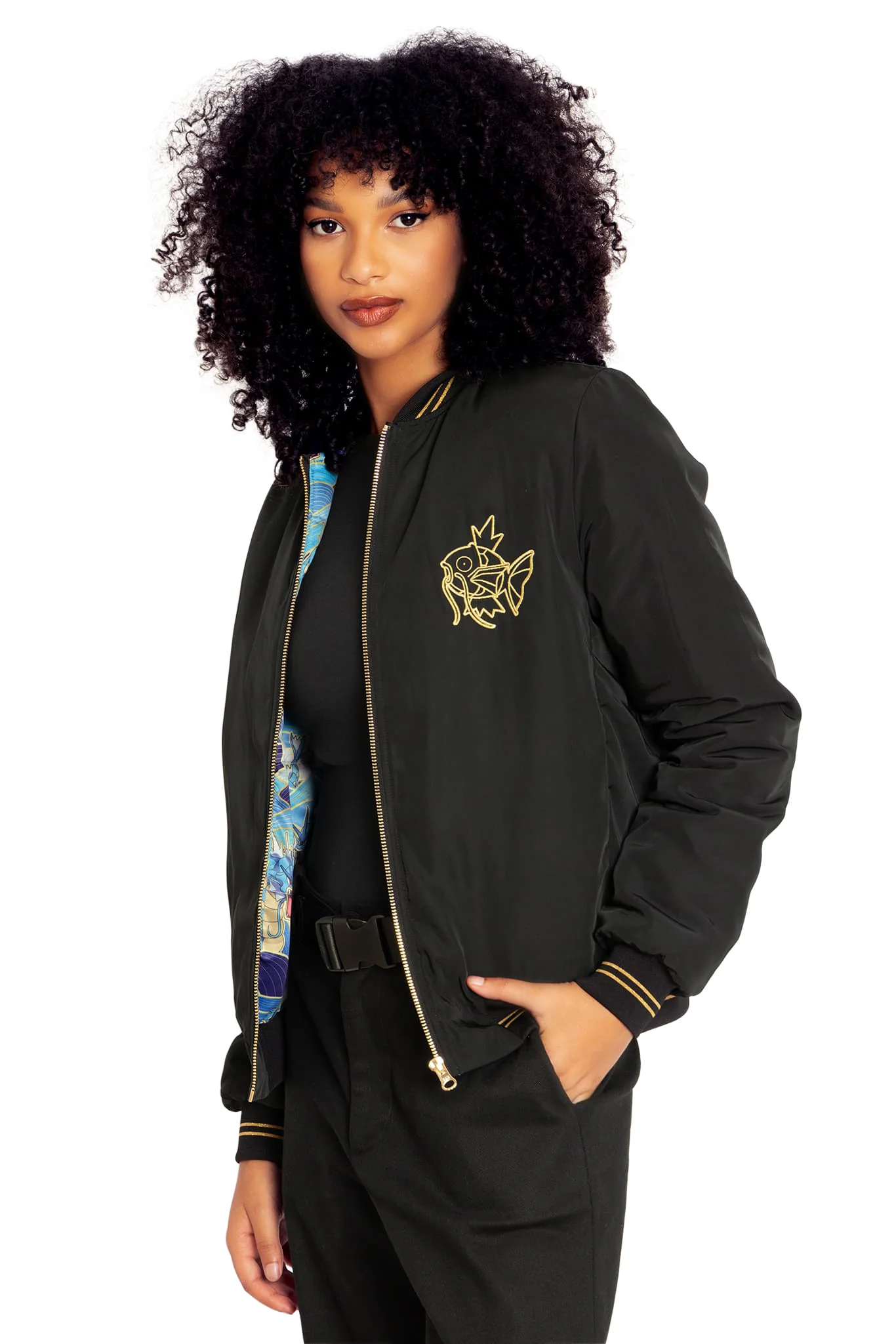 Gyarados Gold Bomber Jacket - Image 4