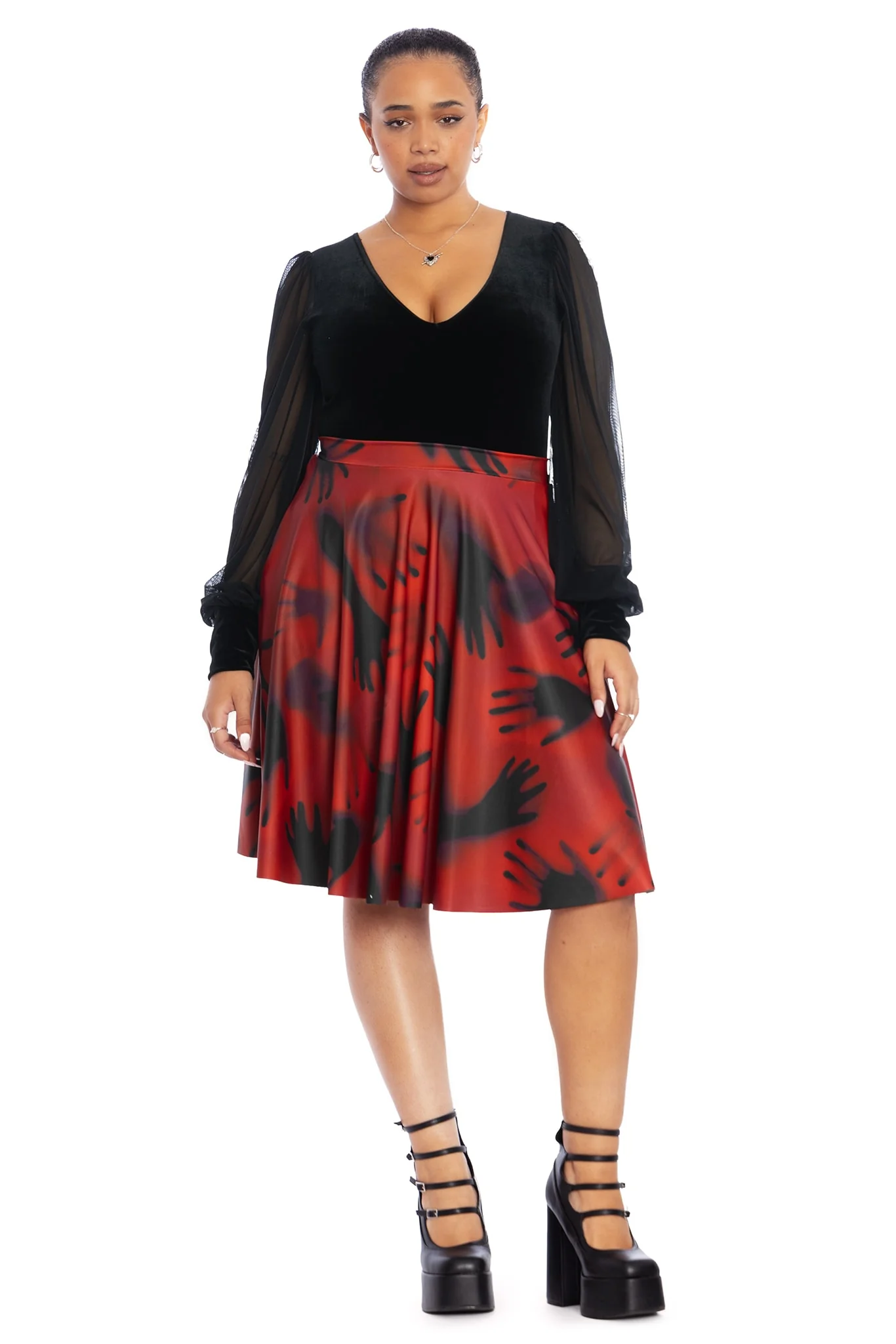 Hands In The Dark Pocket Longline Skirt - Image 6