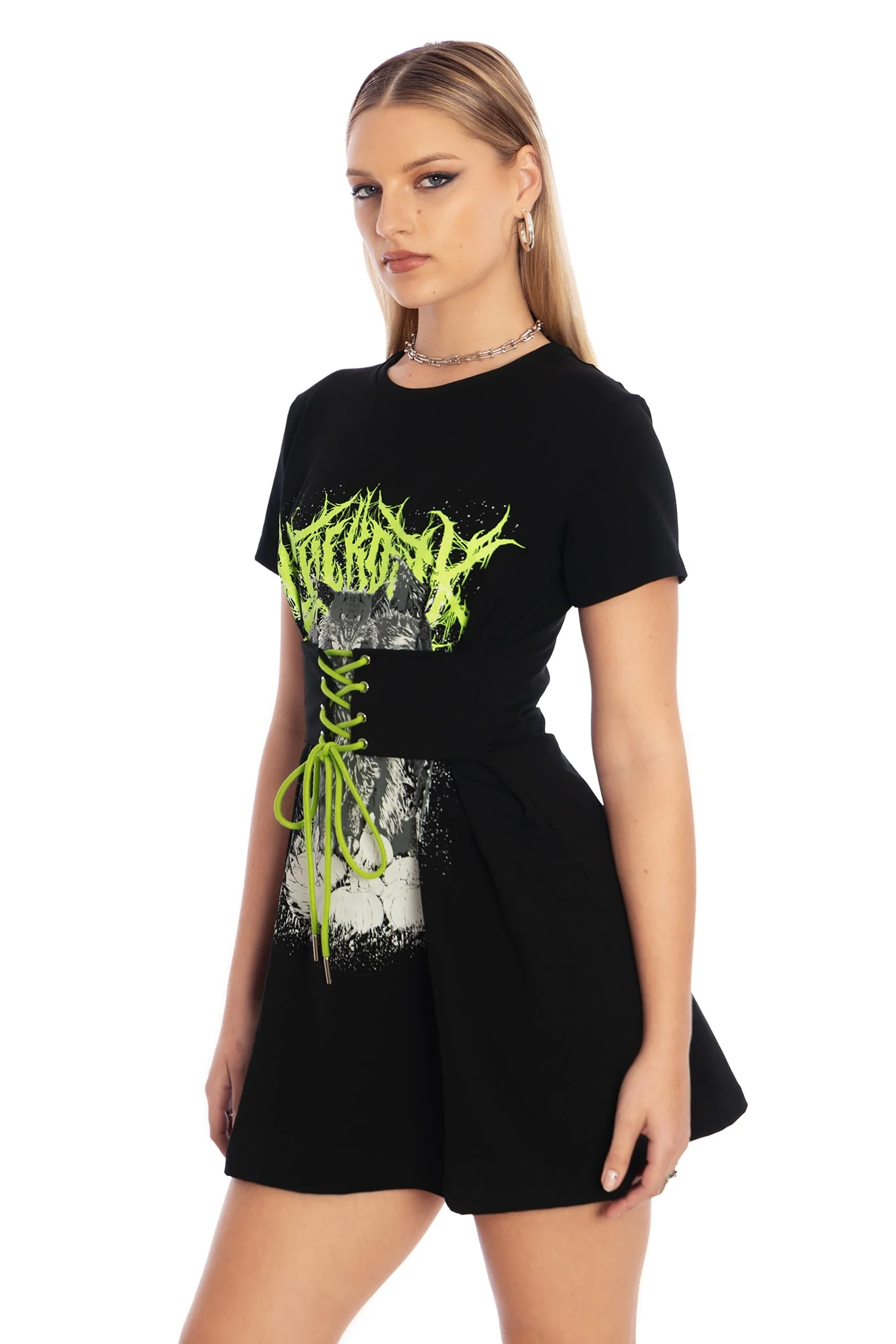 Heavy Mewtal Corset Tee Dress - Image 9
