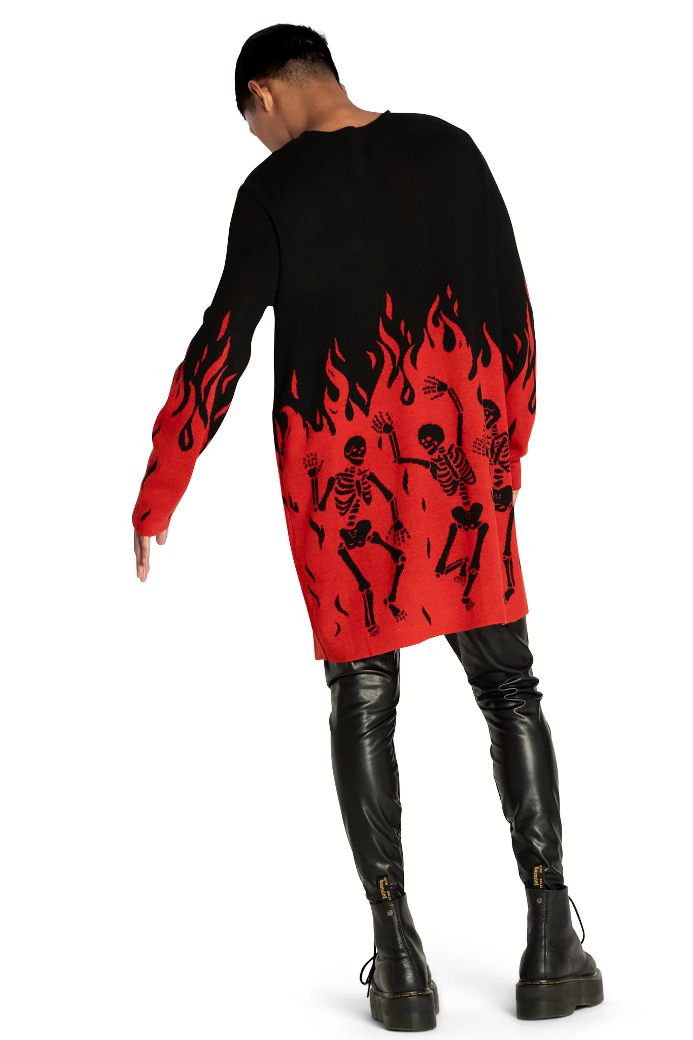 Hellfire Oversized Knit Longline Sweater - Image 11