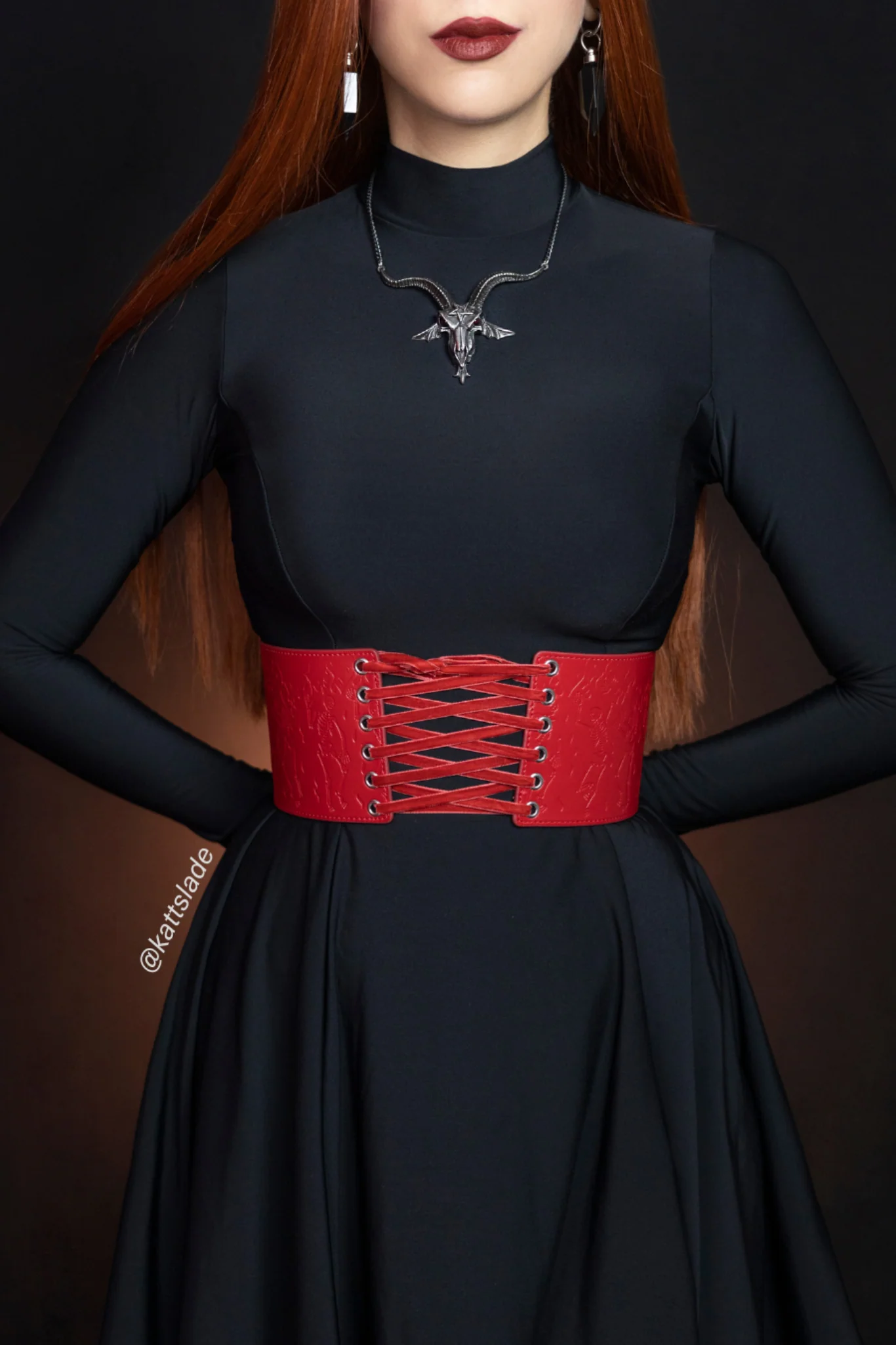 Hellfire Tie It Up Corset Belt - Image 5