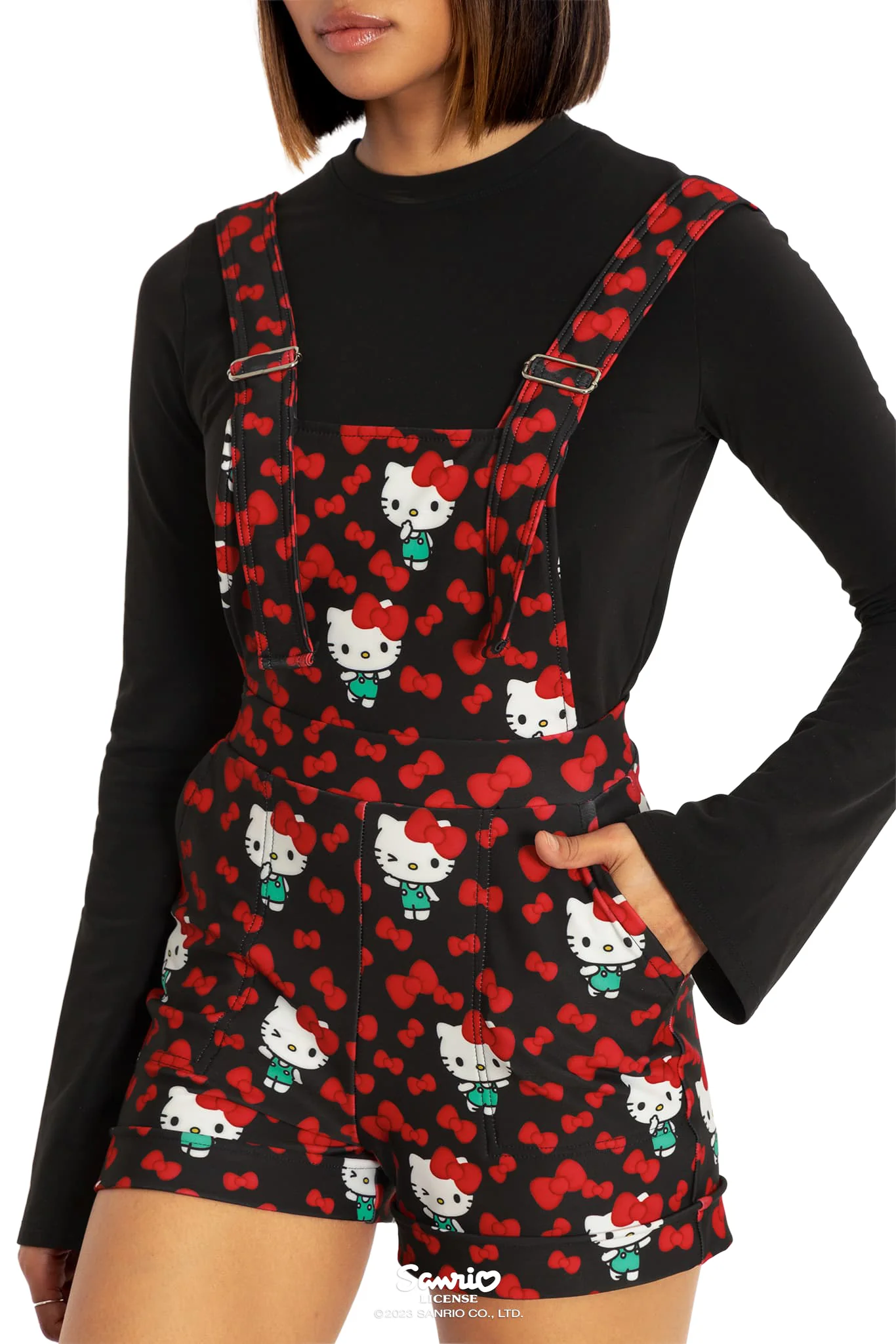 Hello Kitty Hi There Short Overalls - Image 4