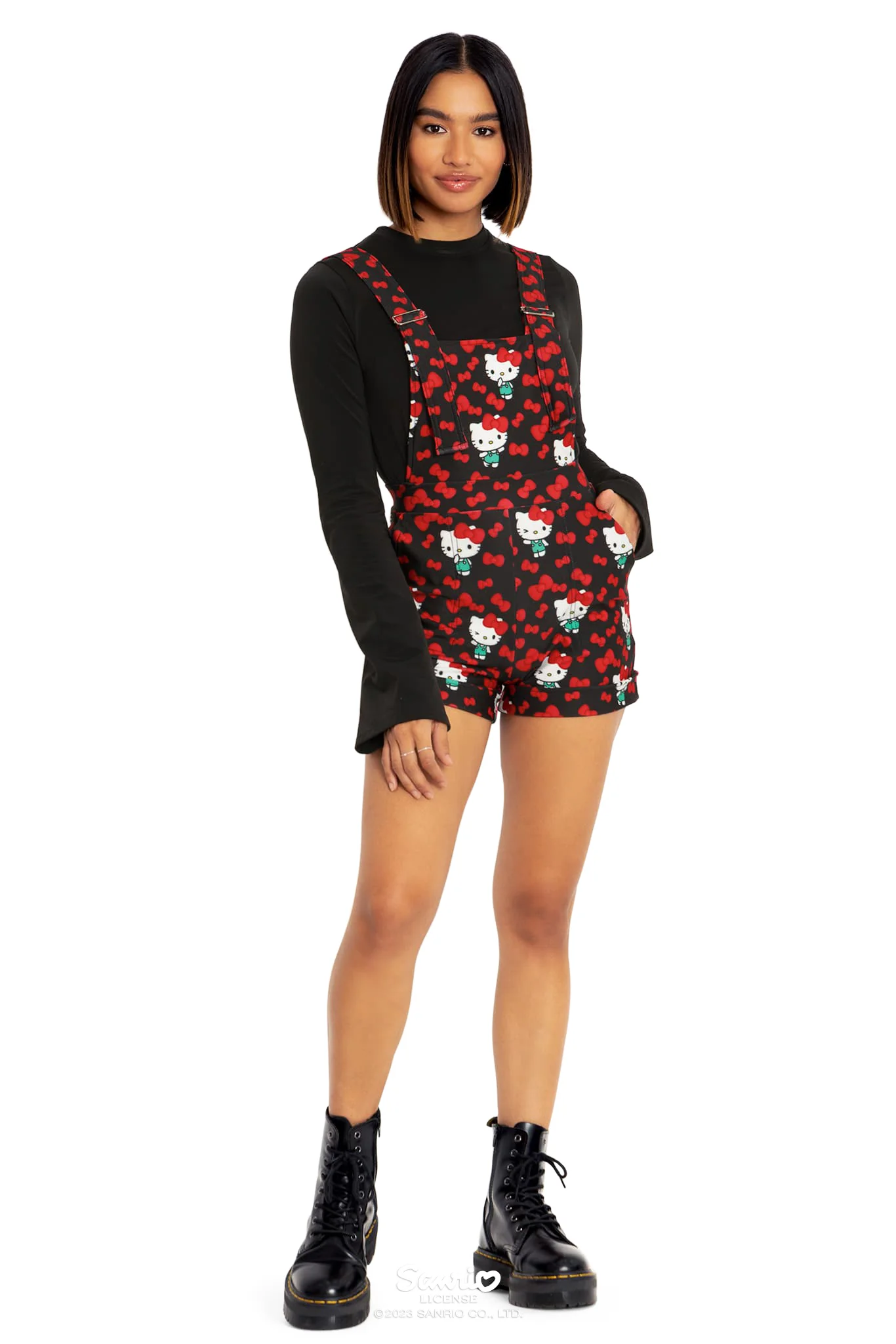 Hello Kitty Hi There Short Overalls - Image 6