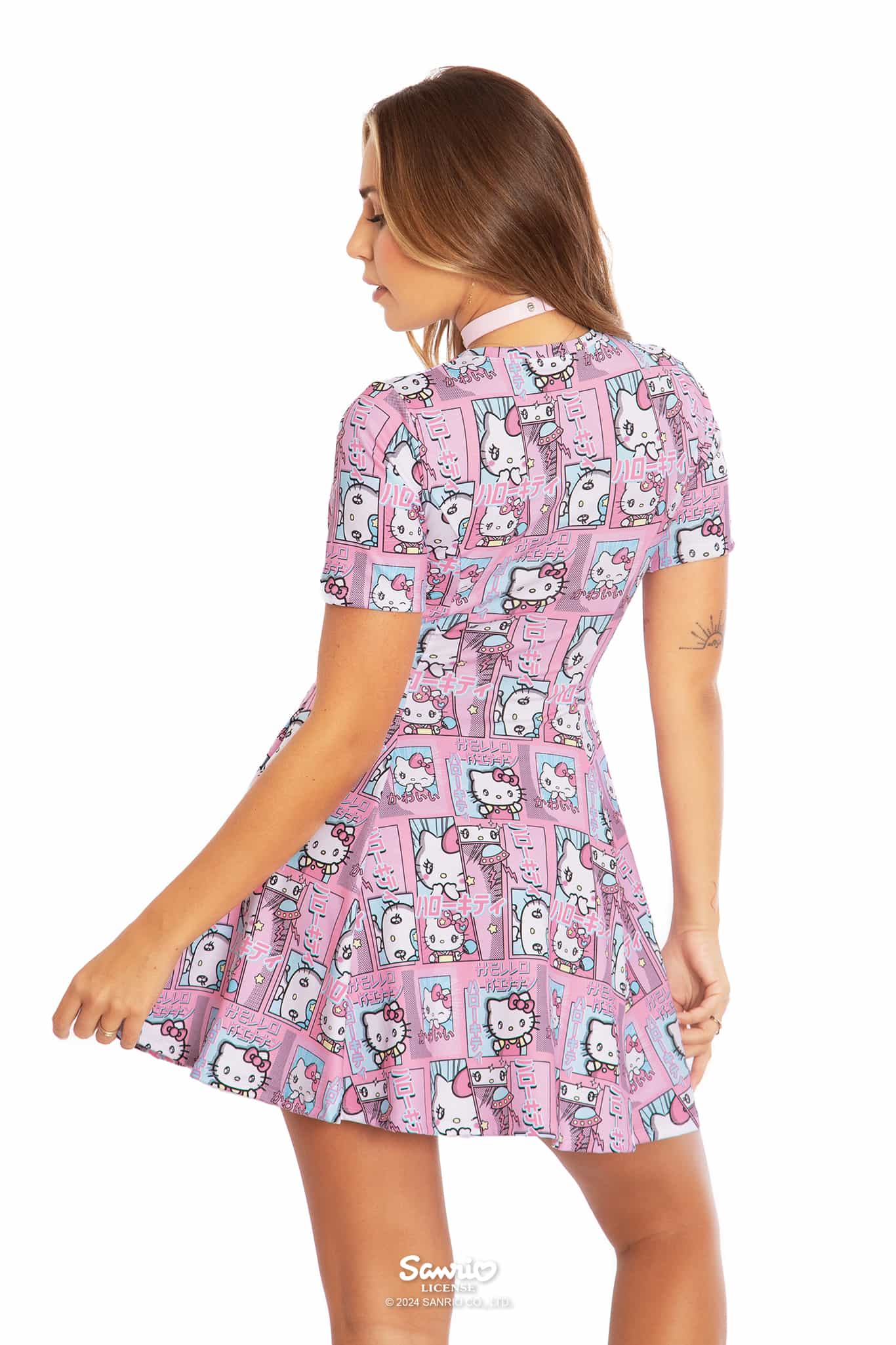 Hello Kitty Manga Evil Tee Dress - Image 2