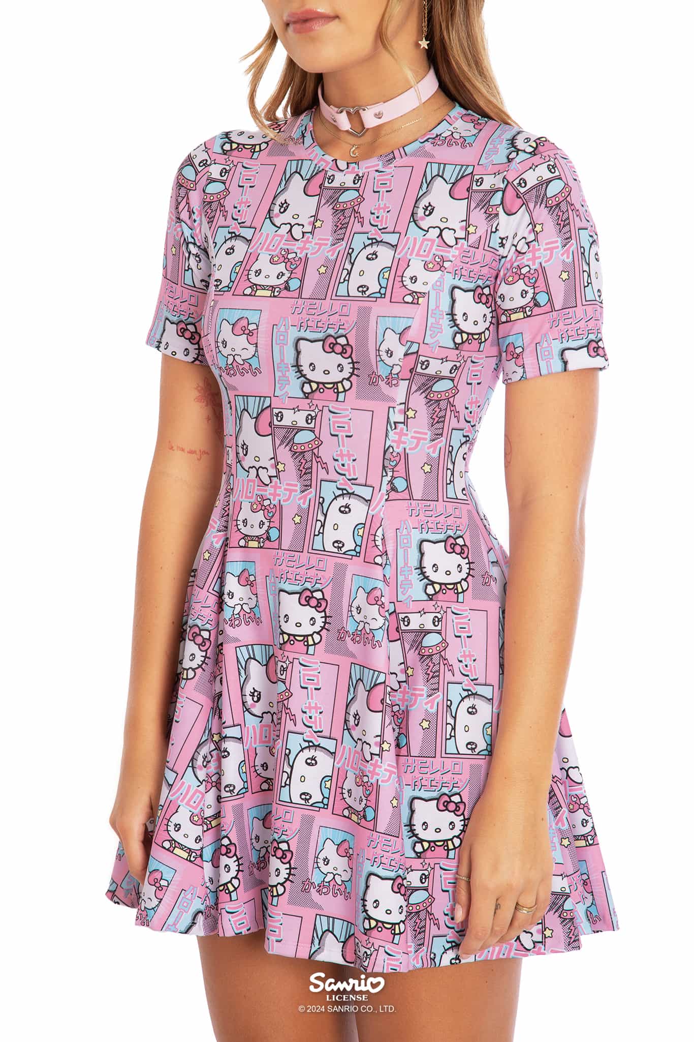 Hello Kitty Manga Evil Tee Dress - Image 3