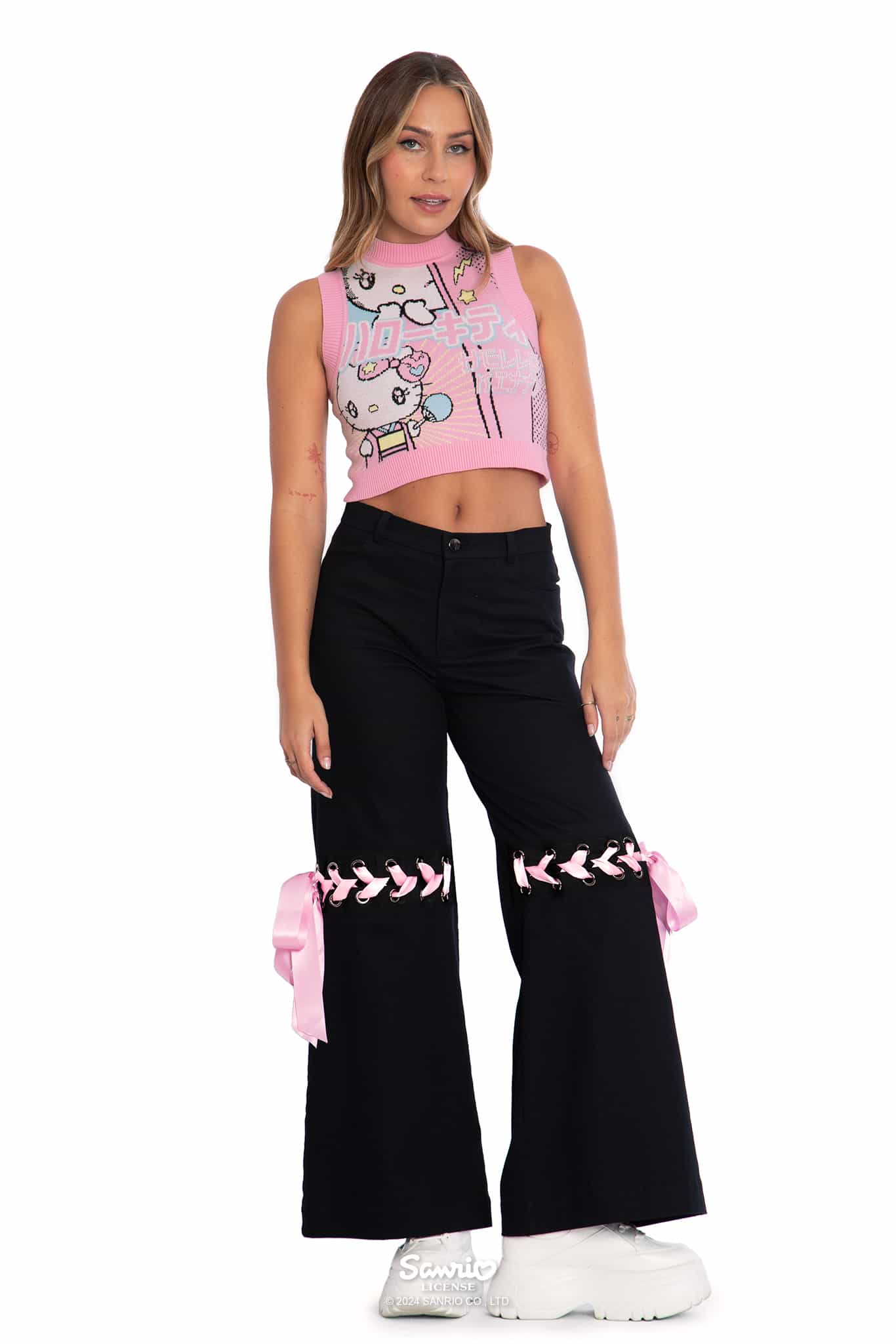 Hello Kitty Manga Knit Crop - Image 7