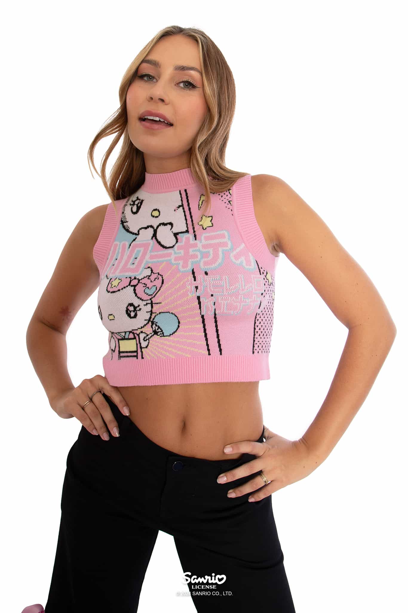Hello Kitty Manga Knit Crop - Image 8