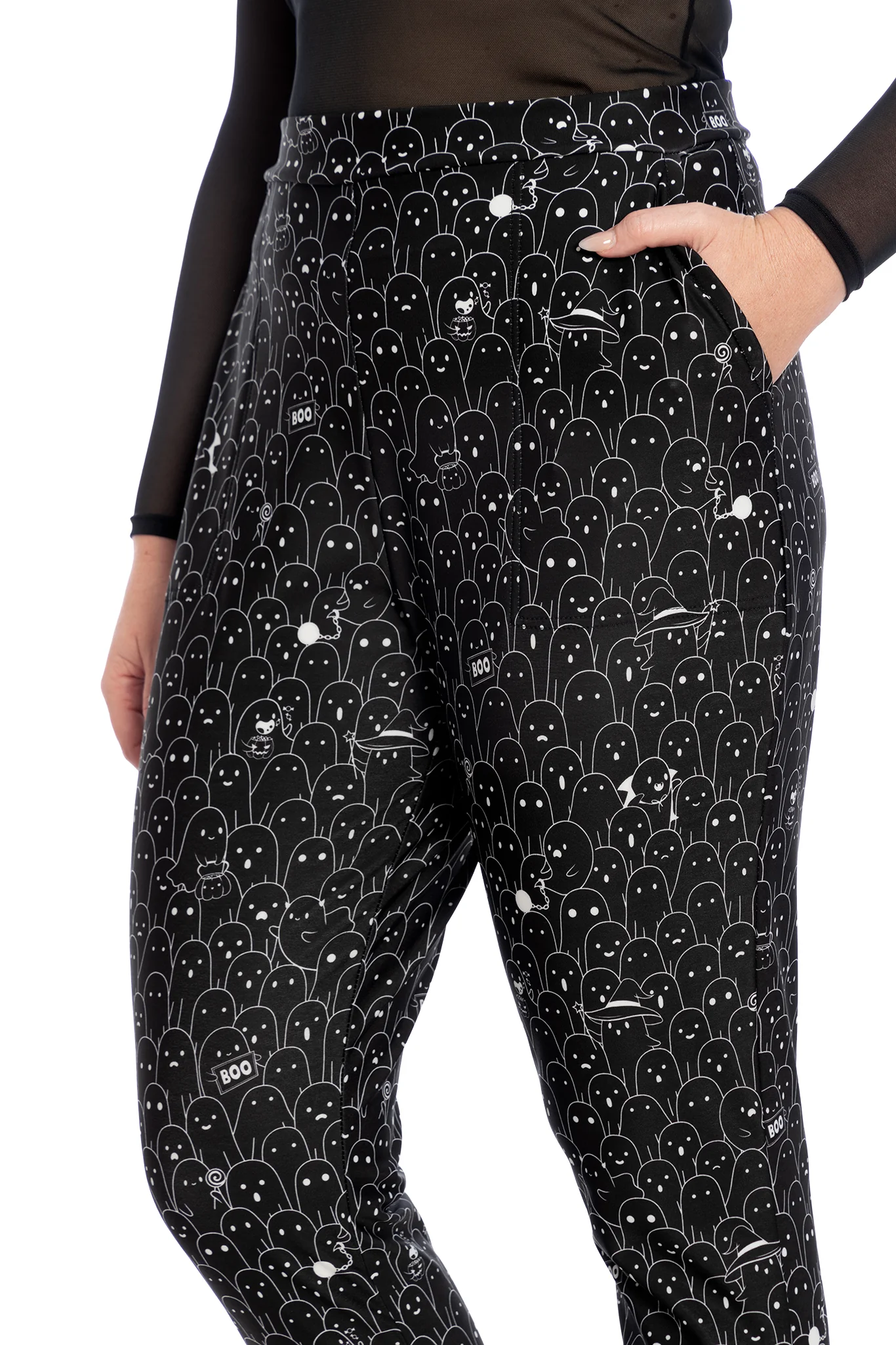 Hide And Shriek Cuffed Pants - Image 3