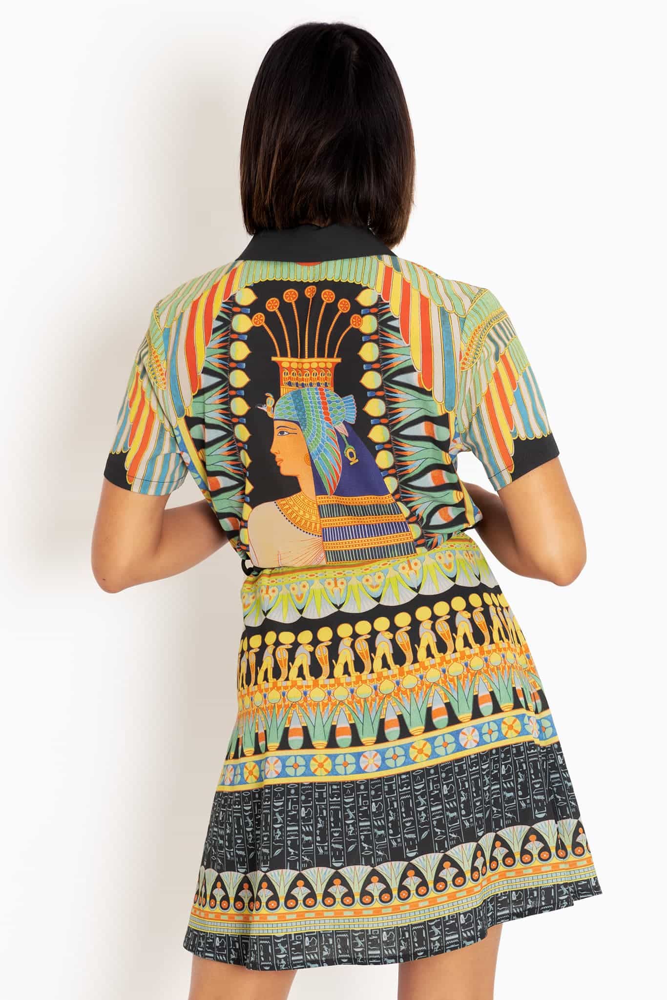 History Of Egyptian Art Shirt Dress - Image 3