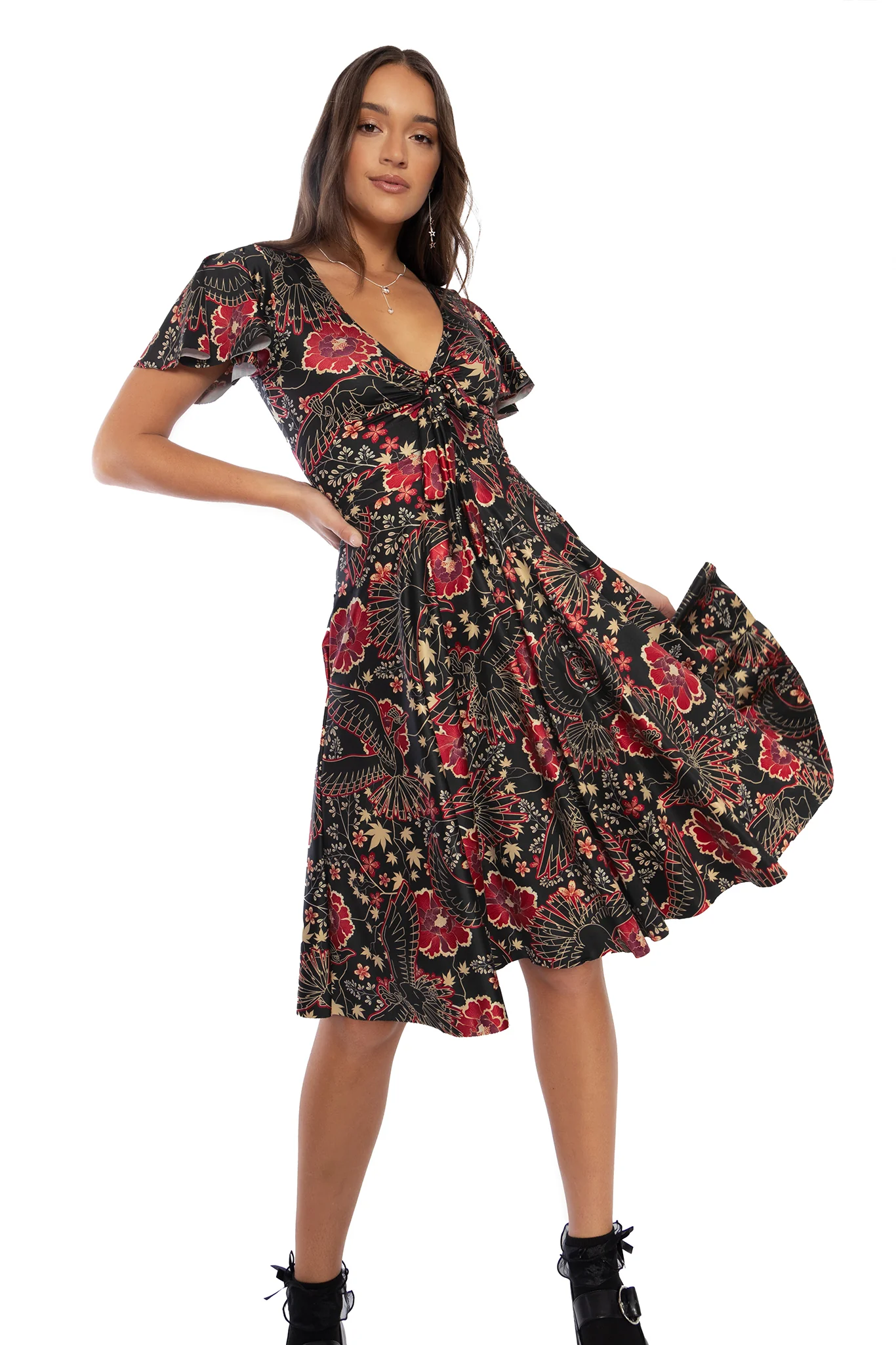 Ho-Oh Wallpaper Rio Midi Dress - Image 8