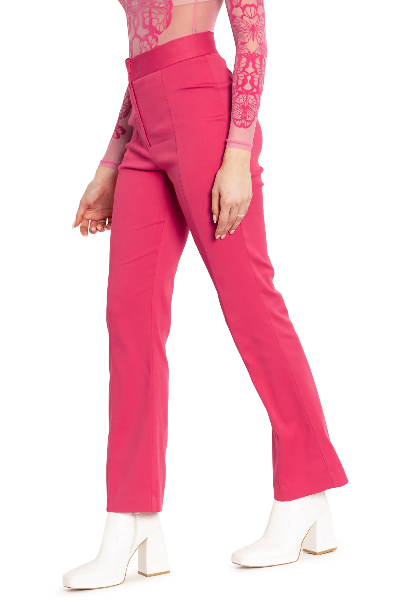 Hot Pink Bootleg Pants - Image 4