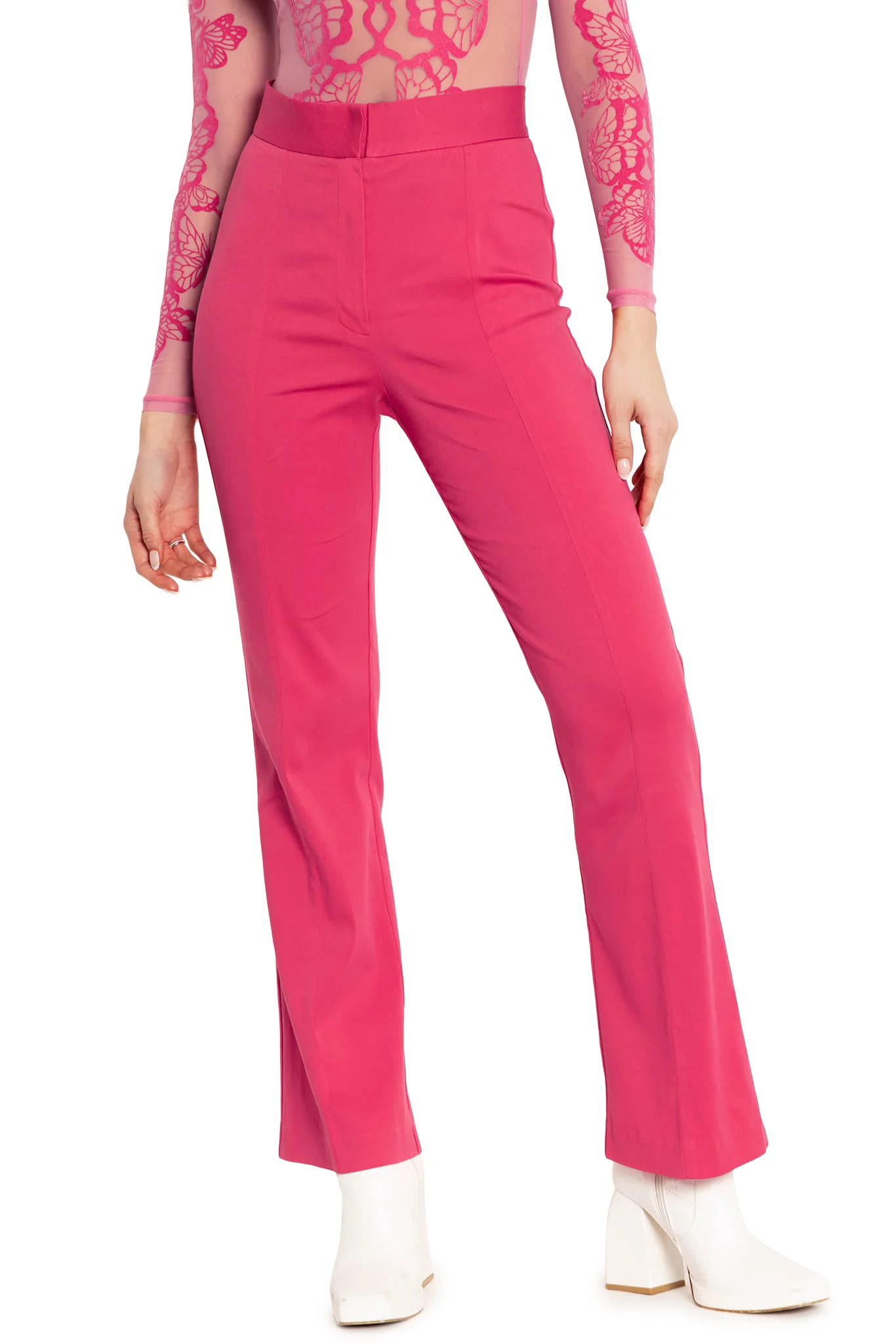 Hot Pink Bootleg Pants - Image 6