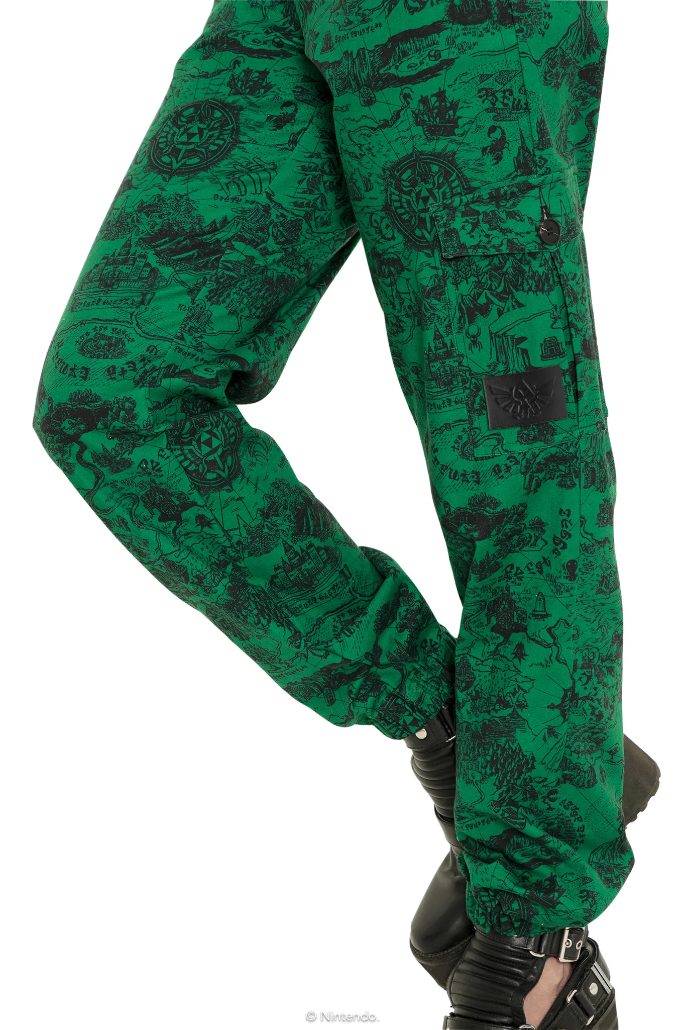 Hyrule Map Green Cargo Pants - Image 6